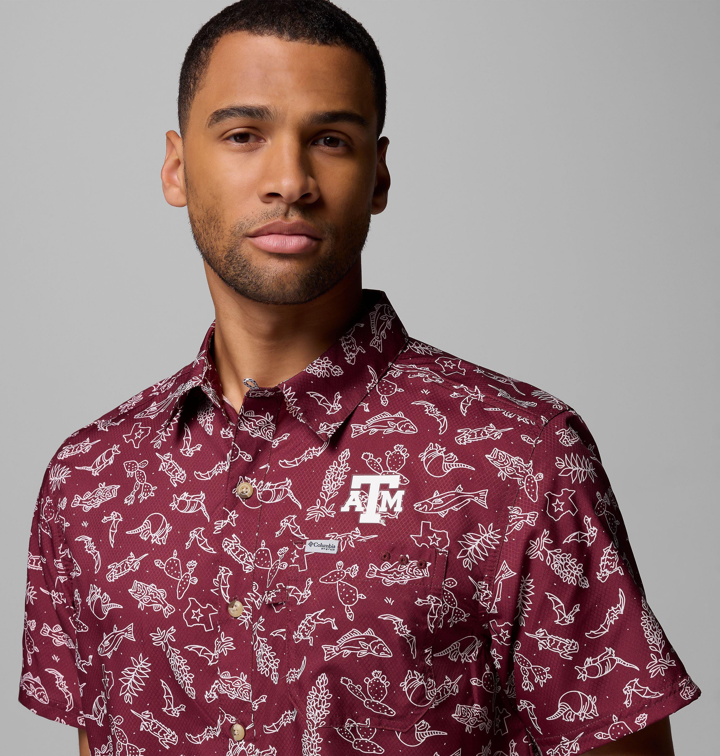 Men's Collegiate PFG Super Slack Tide Shirt - Texas A&M 5