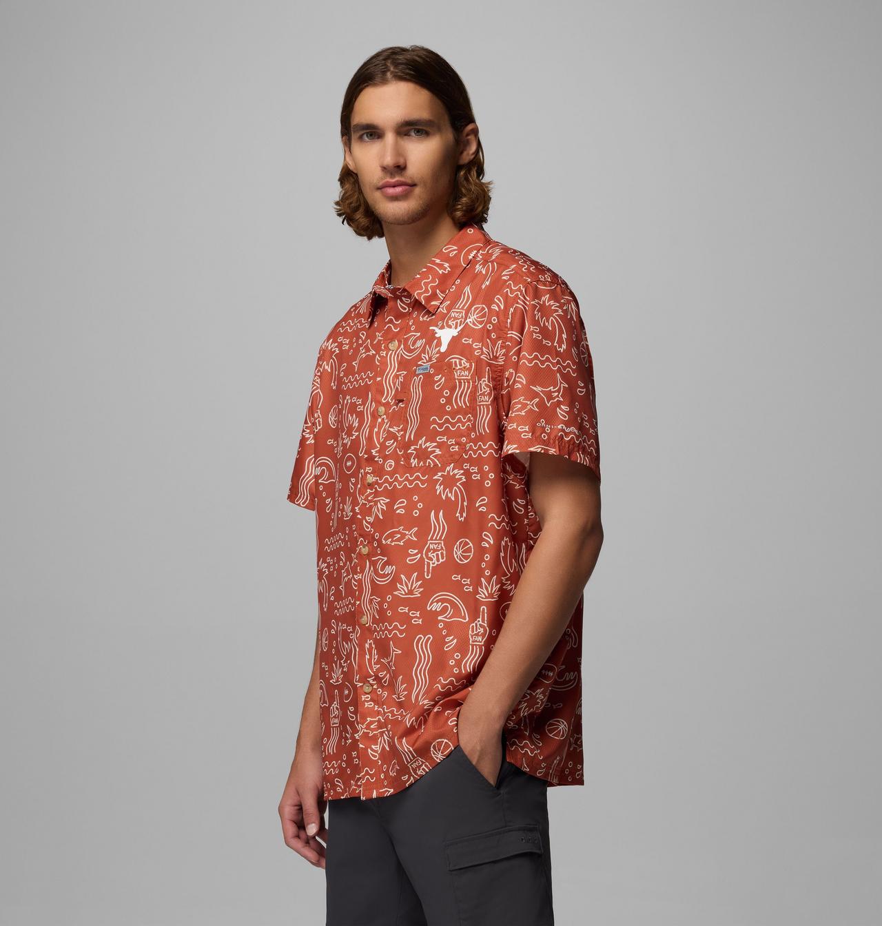 Men's Collegiate PFG Super Slack Tide™ Shirt - Texas 3