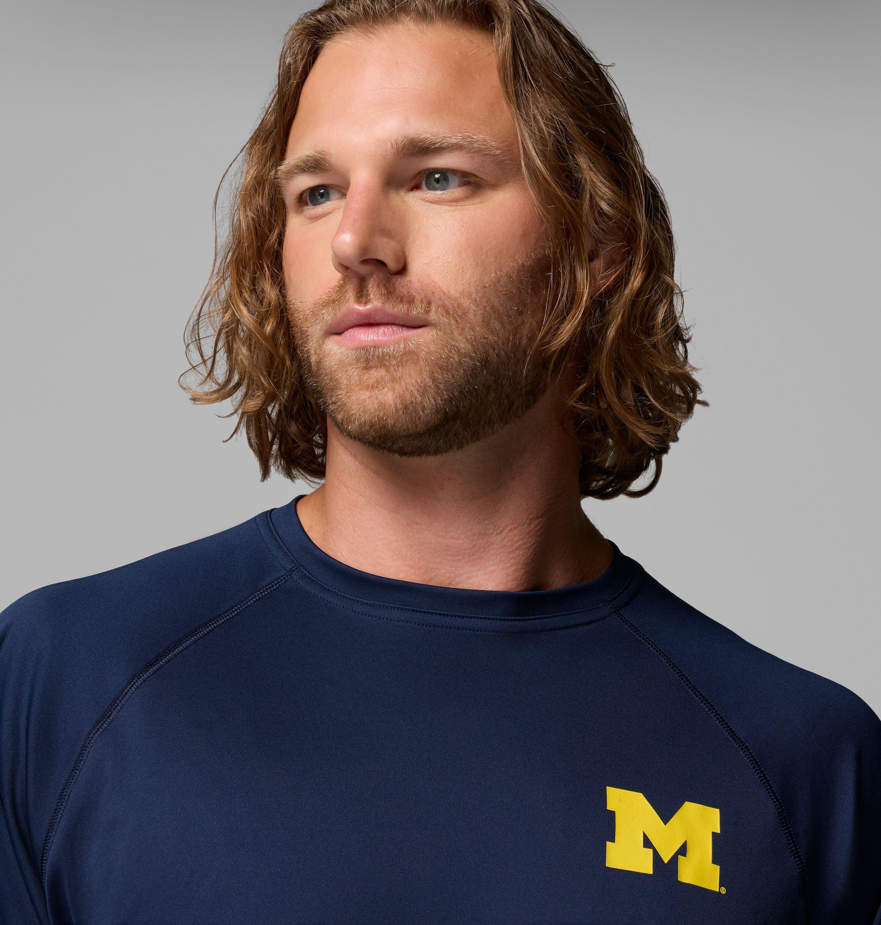 Men's Collegiate PFG Terminal Tackle Long Sleeve Shirt - Michigan 5