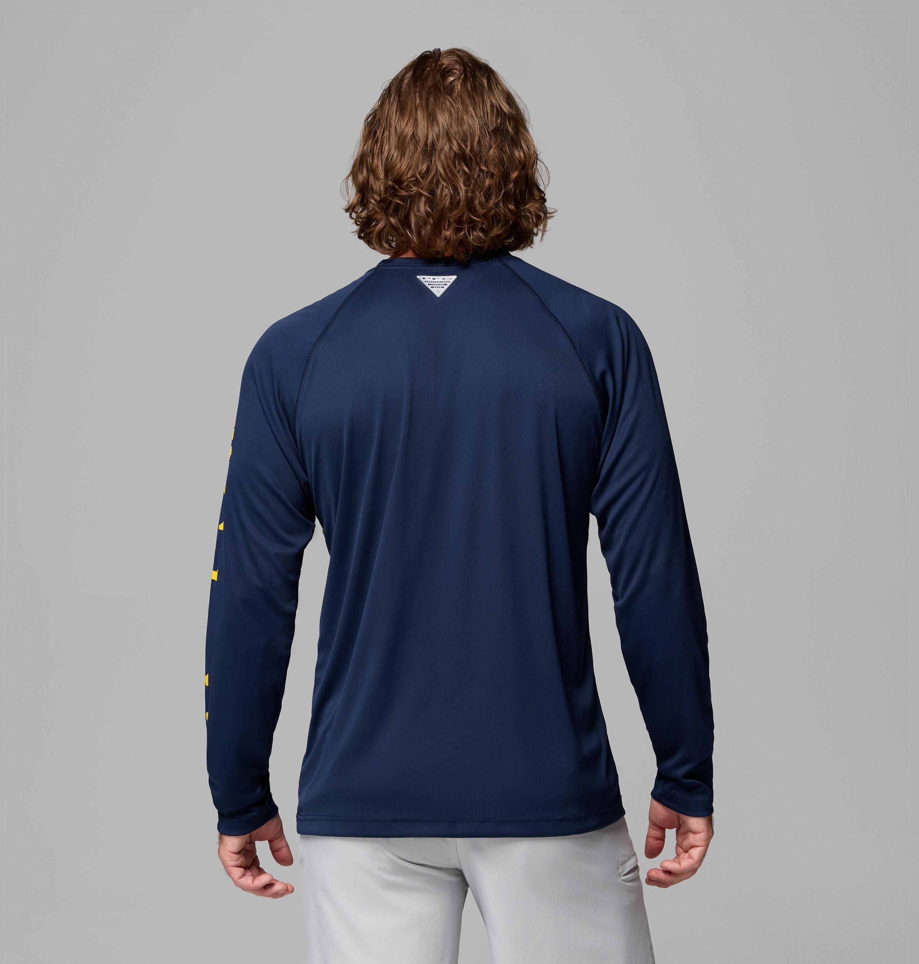 Men's Collegiate PFG Terminal Tackle Long Sleeve Shirt - Michigan 3