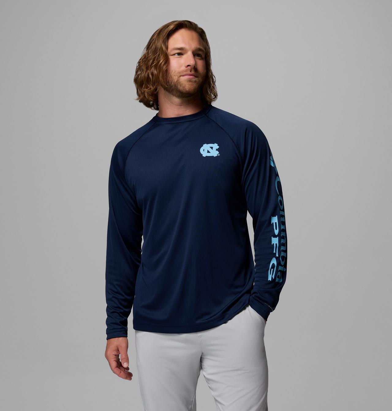 Men's Collegiate PFG Terminal Tackle™ Long Sleeve Shirt - North Carolina 1