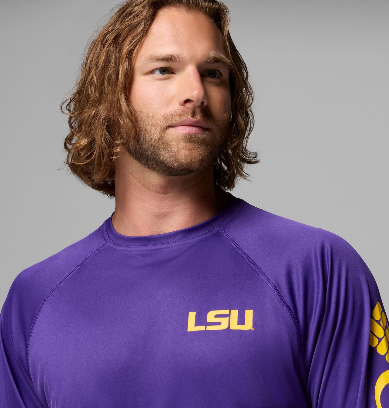 Men's Collegiate PFG Terminal Tackle™ Long Sleeve Shirt - LSU 5