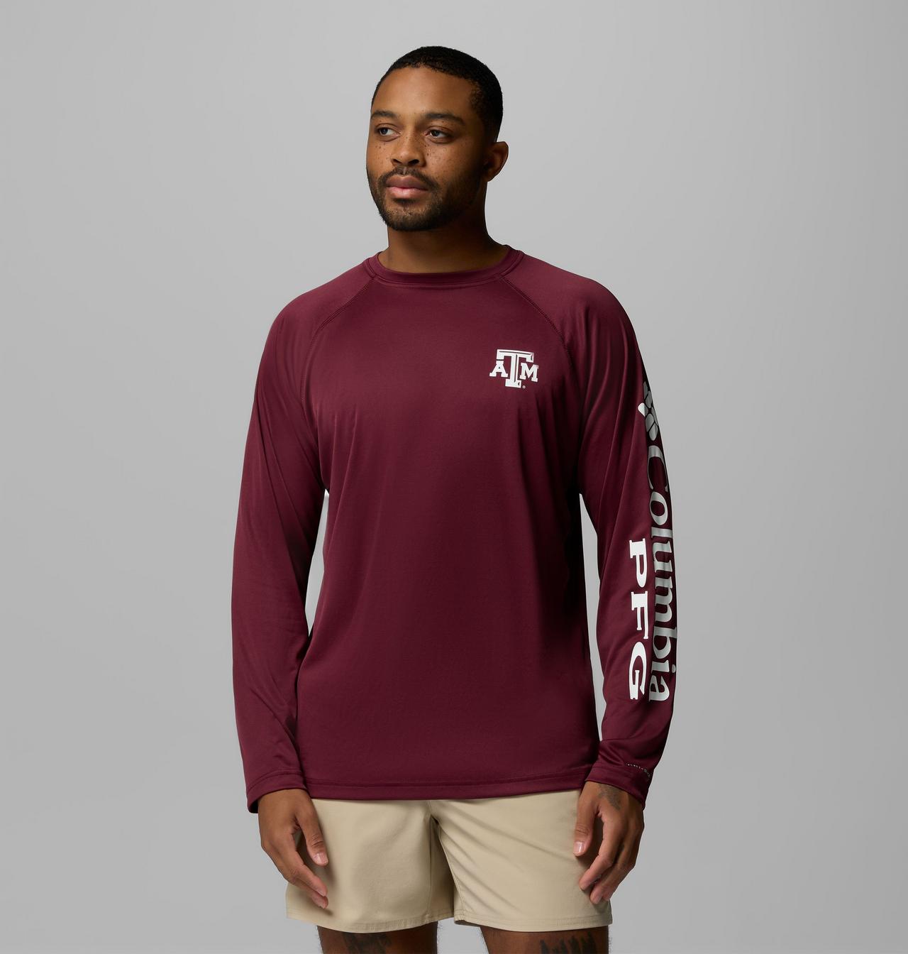 Men's Collegiate PFG Terminal Tackle™ Long Sleeve Shirt - Texas A&M 1