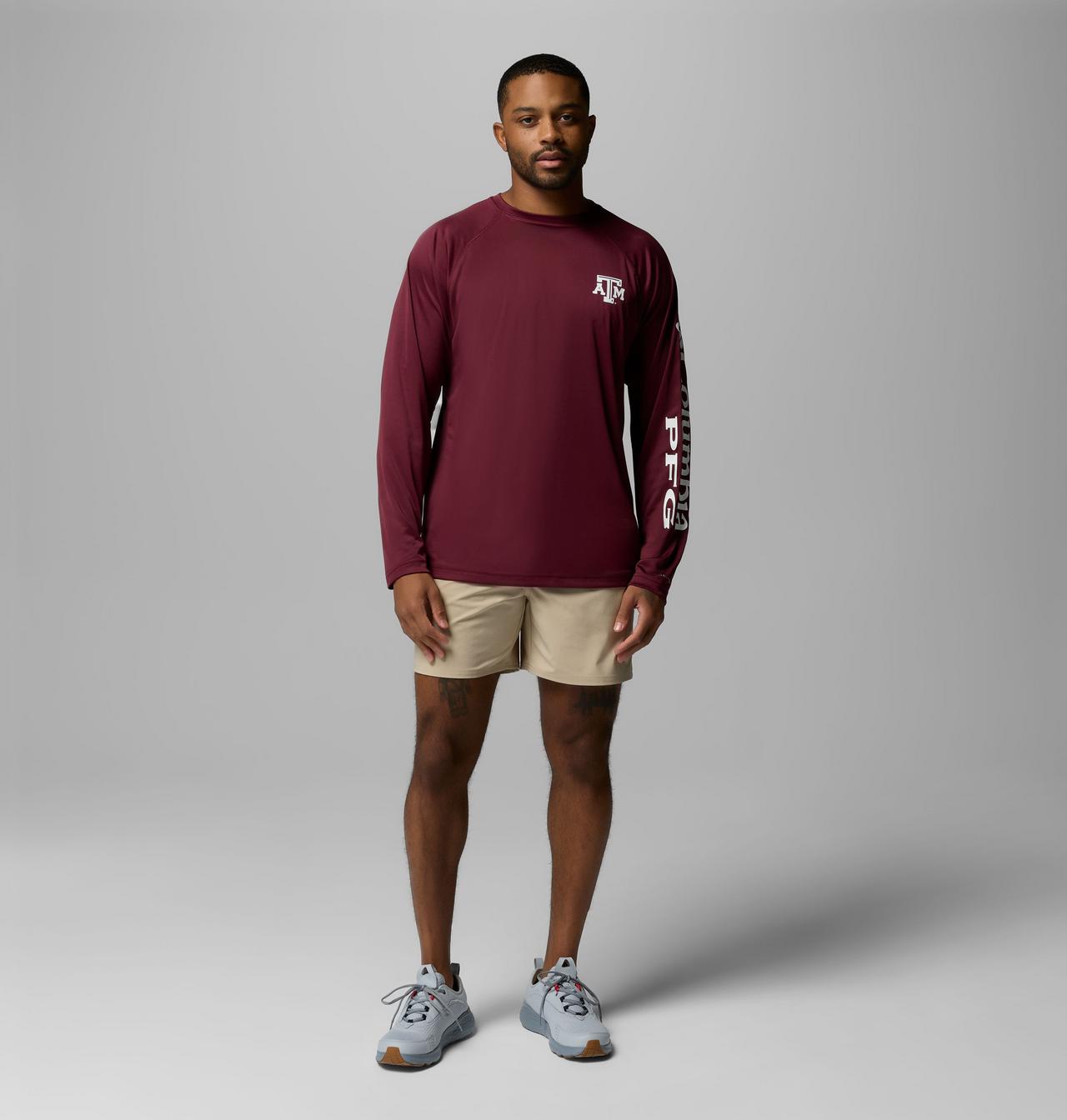 Men's Collegiate PFG Terminal Tackle™ Long Sleeve Shirt - Texas A&M 2