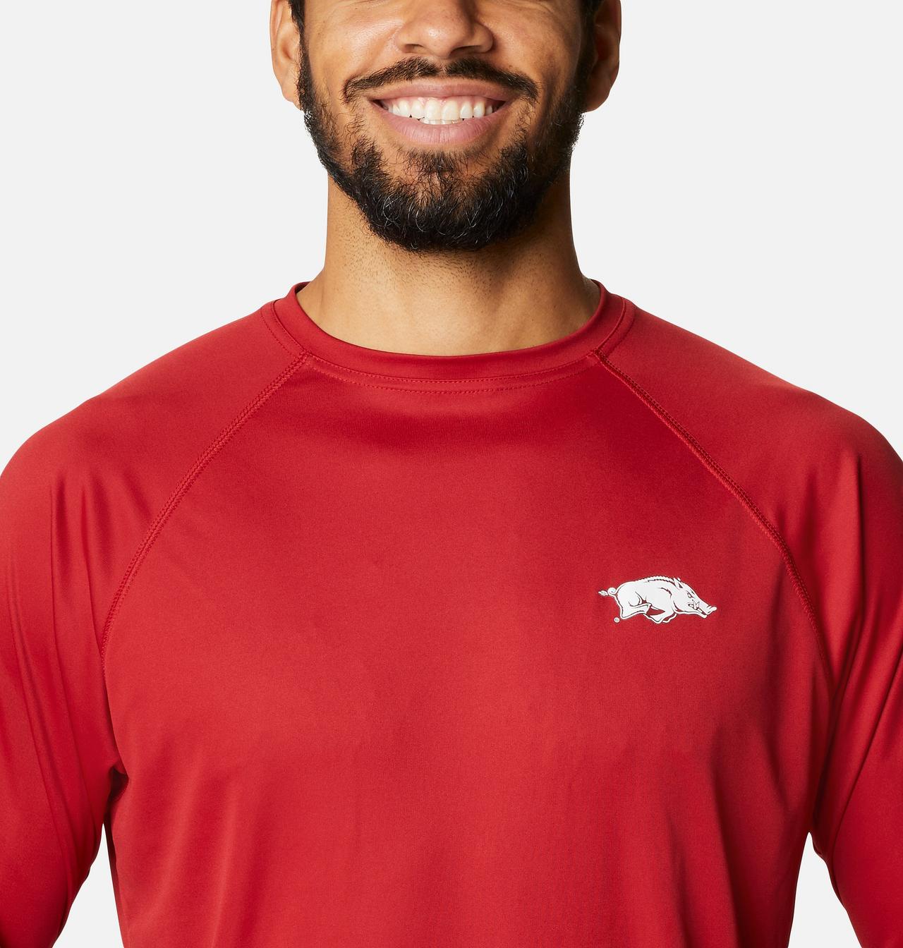 Men's Collegiate Terminal Tackle LS Shirt - Arkansas 4
