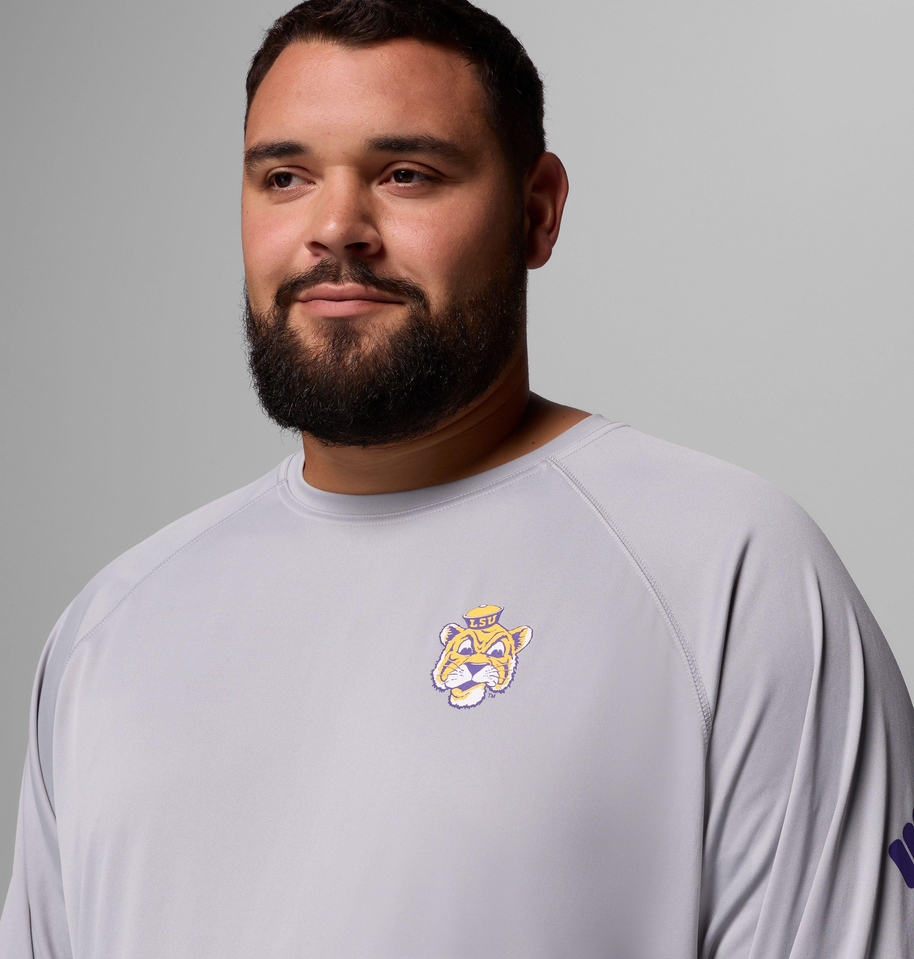 Men's Collegiate PFG Terminal Tackle Long Sleeve Shirt - Big - LSU 5