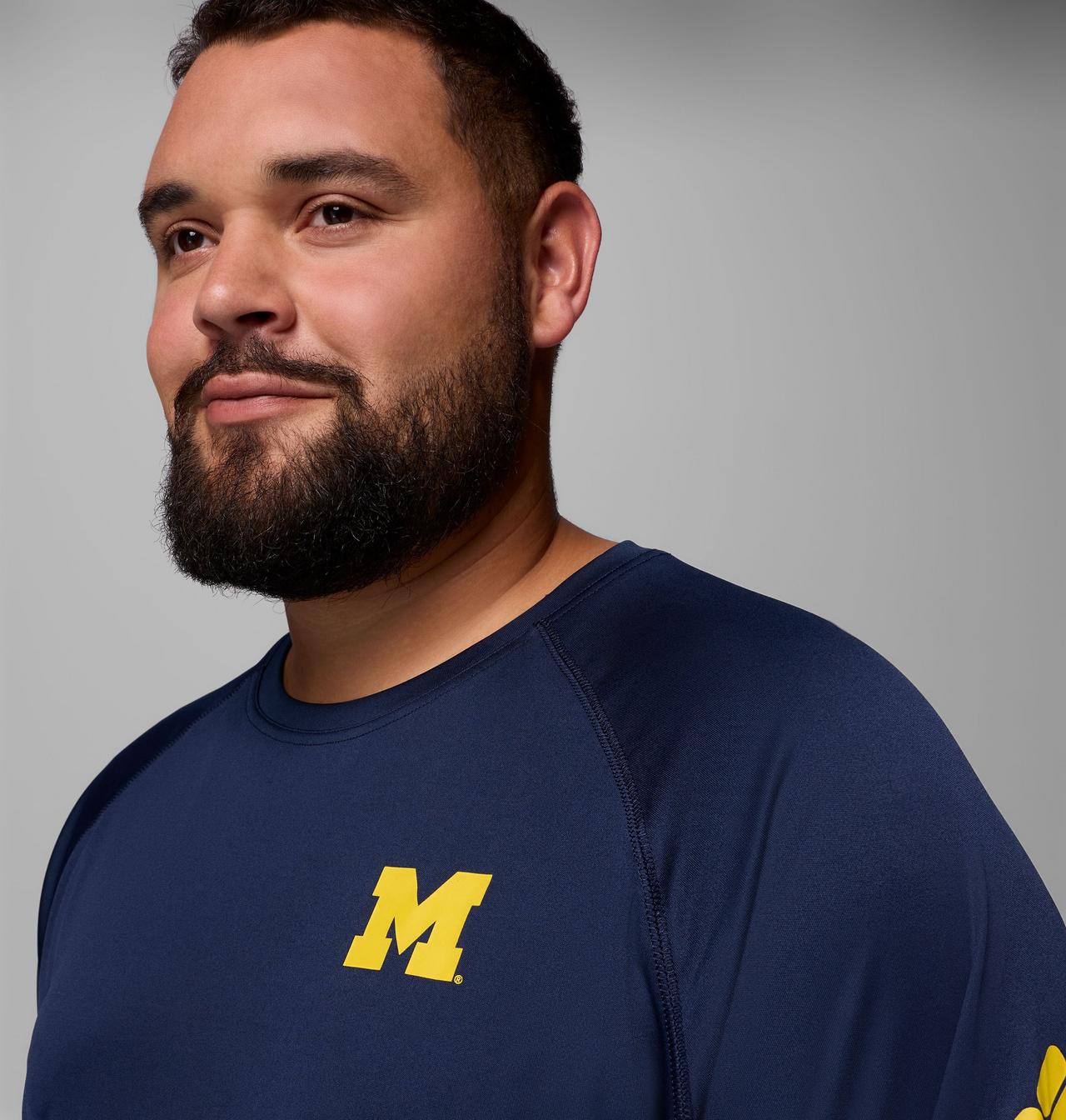 Men's Collegiate PFG Terminal Tackle™ Long Sleeve Shirt - Big - Michigan 4