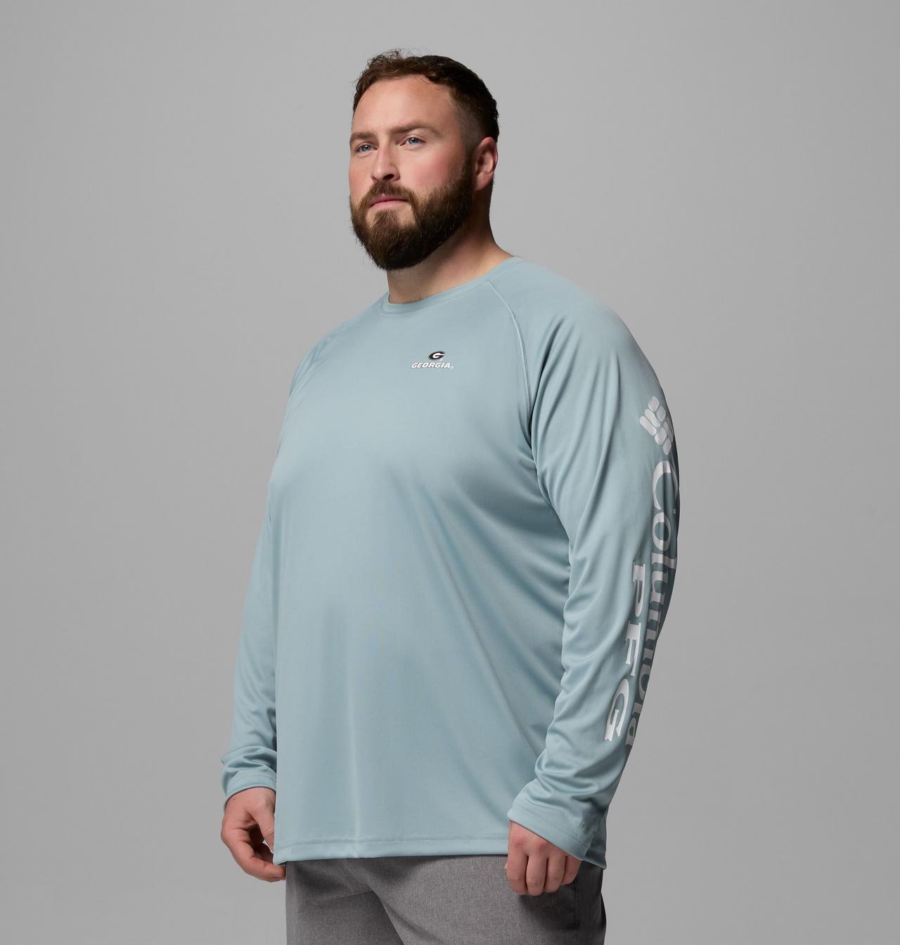 Men's Collegiate PFG Terminal Tackle™ Long Sleeve Shirt - Big - Georgia 4