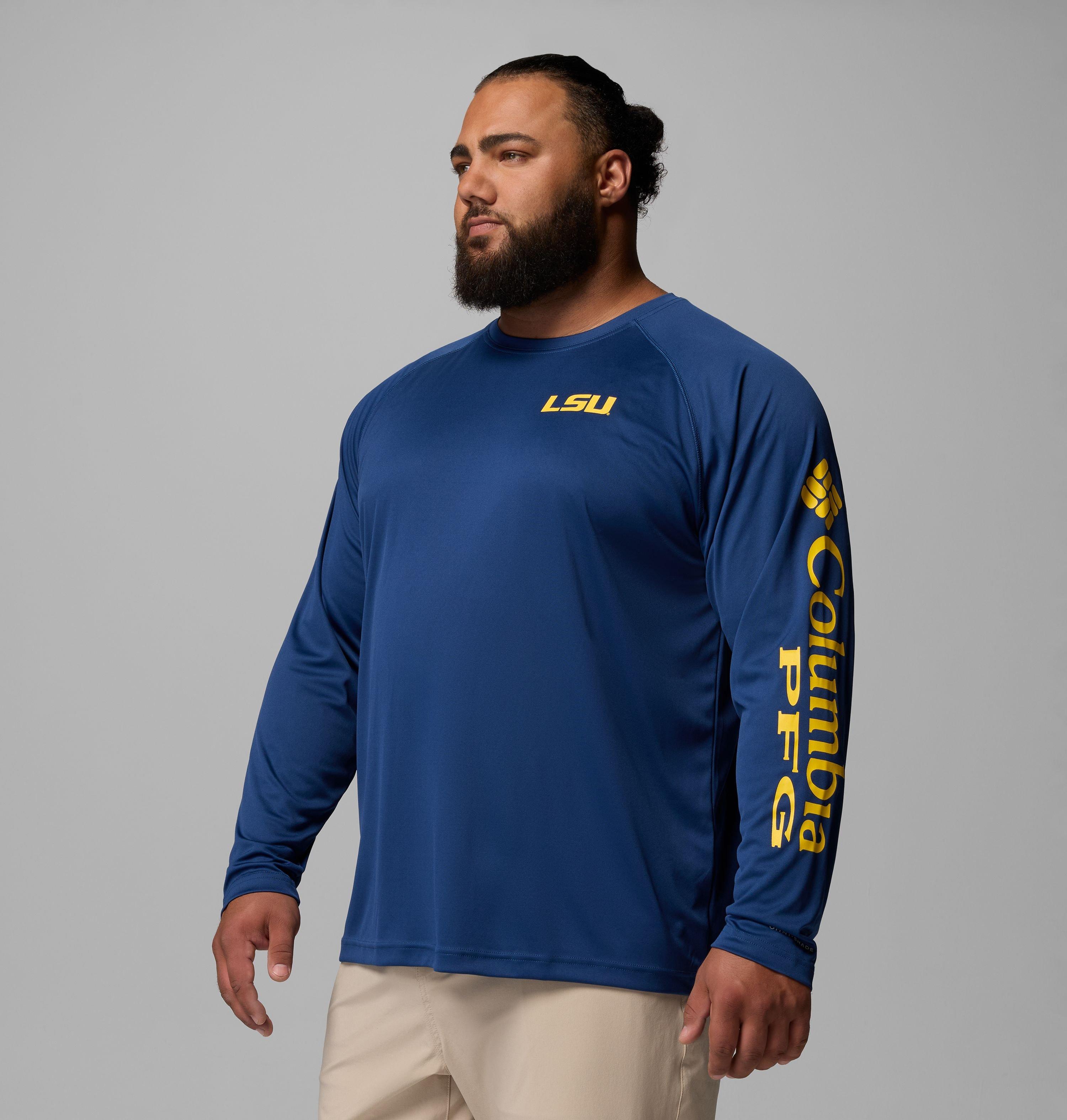 Men's Collegiate PFG Terminal Tackle Long Sleeve Shirt - Big - LSU 4
