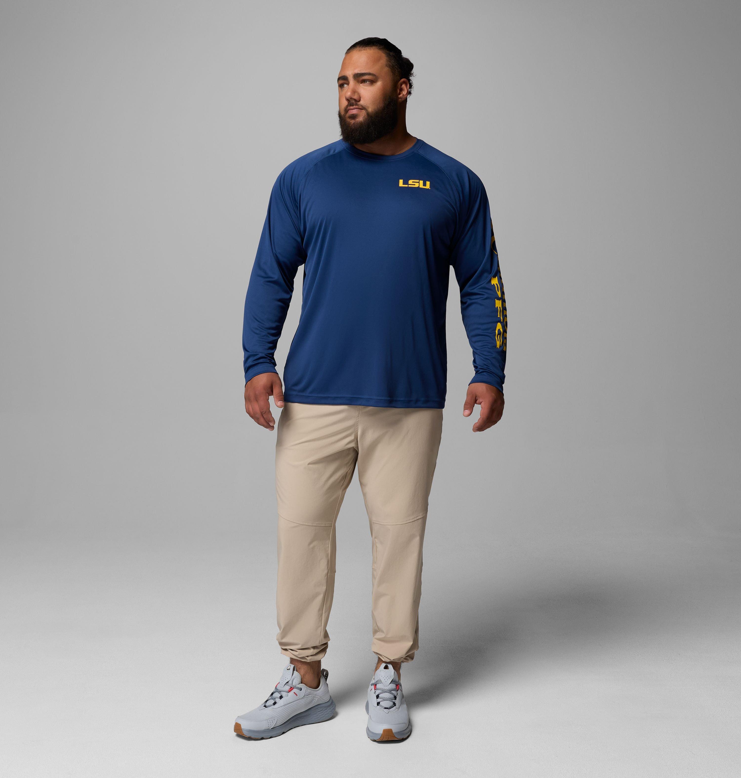 Men's Collegiate PFG Terminal Tackle Long Sleeve Shirt - Big - LSU 2