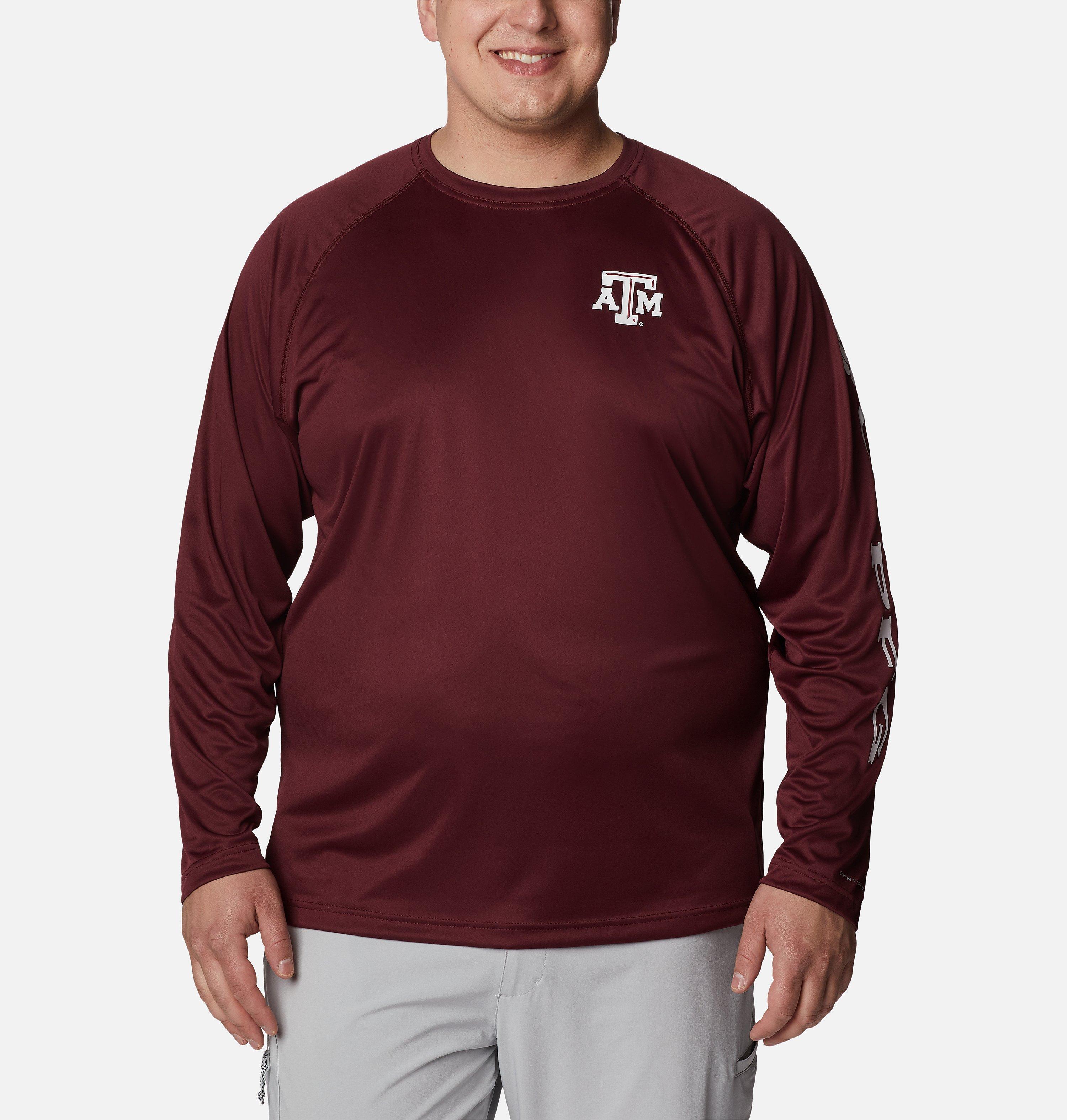 Columbia Men's Collegiate PFG Terminal Tackle  Long Sleeve Shirt - Big - Texas A&M-