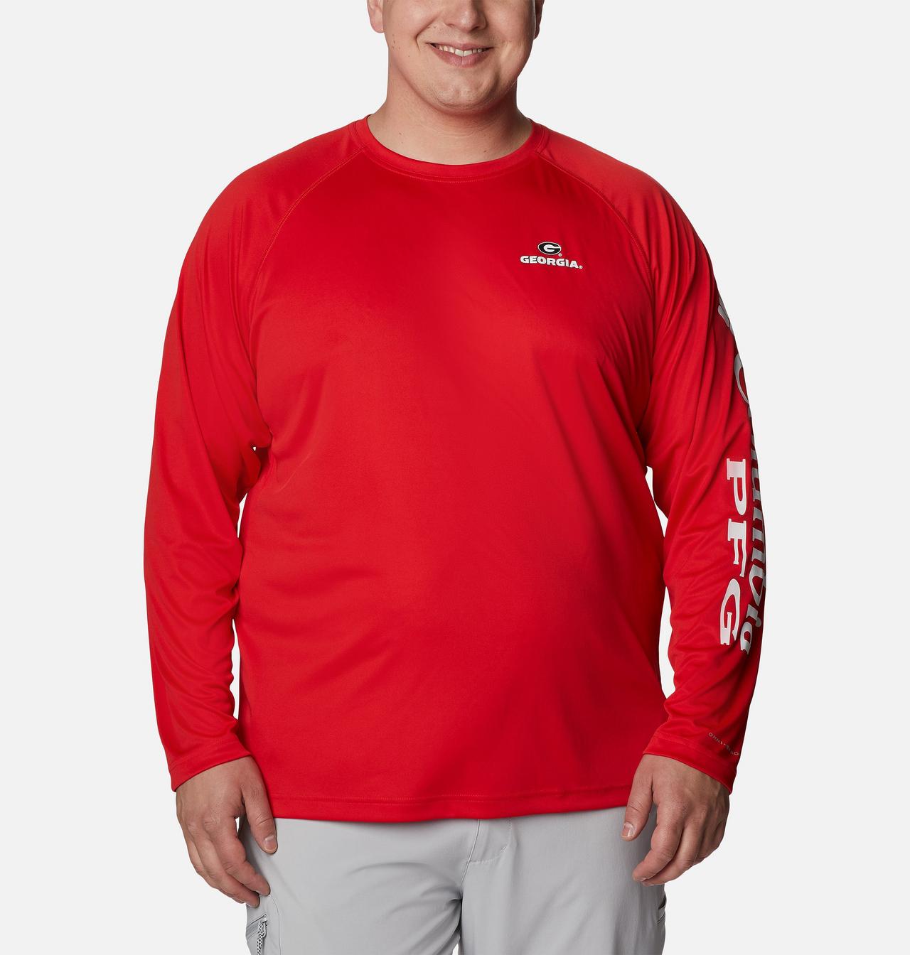 Men's Collegiate PFG Terminal Tackle™ Long Sleeve Shirt - Big - Georgia 1