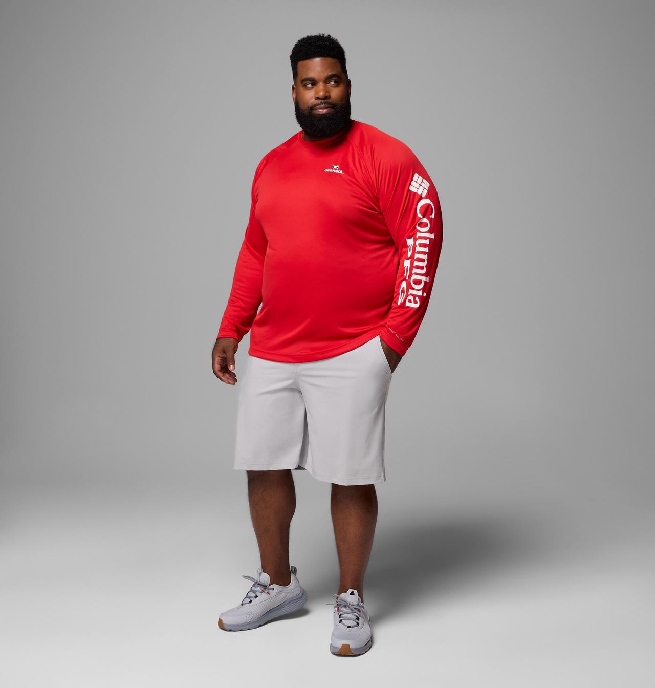 Men's Collegiate PFG Terminal Tackle™ Long Sleeve Shirt - Big - Georgia 2