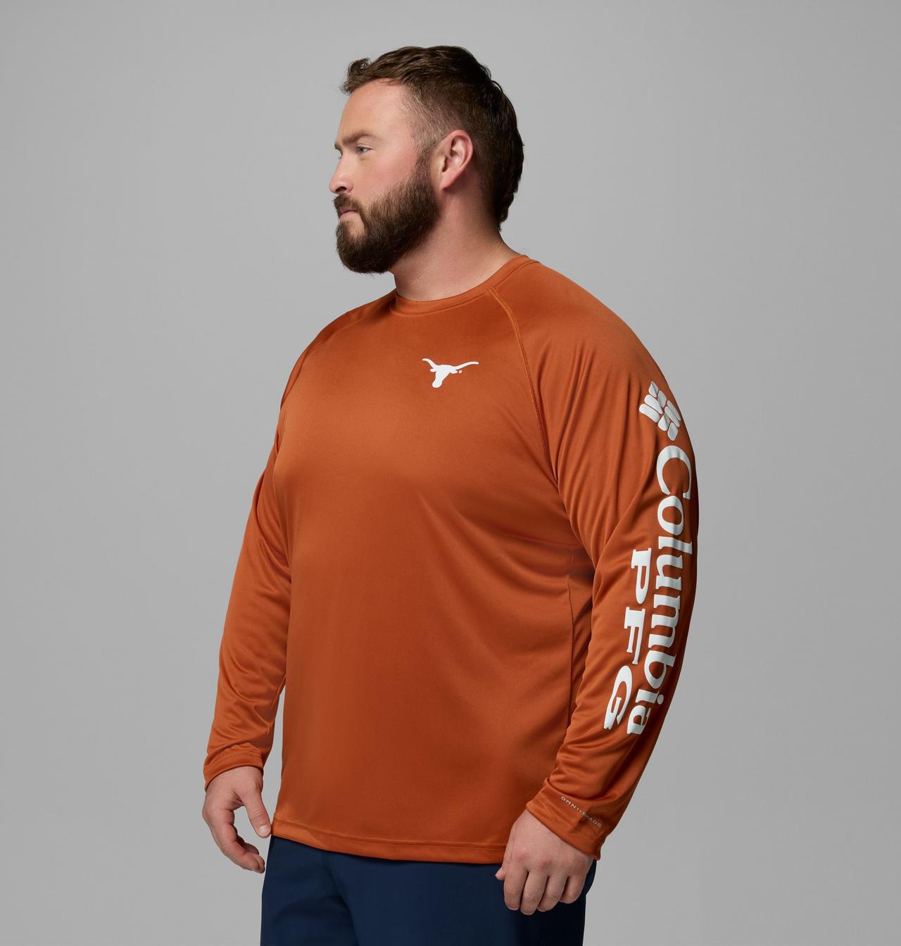 Men's Collegiate PFG Terminal Tackle™ Long Sleeve Shirt - Big - Texas 4