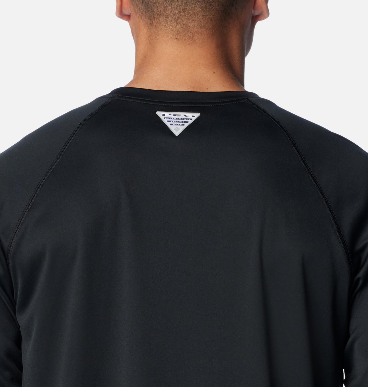 Мужская рубашка Columbia Collegiate PFG Terminal Tackle Long Sleeve Shirt - Tall - Florida State, цвет: Чёрный — фото 4