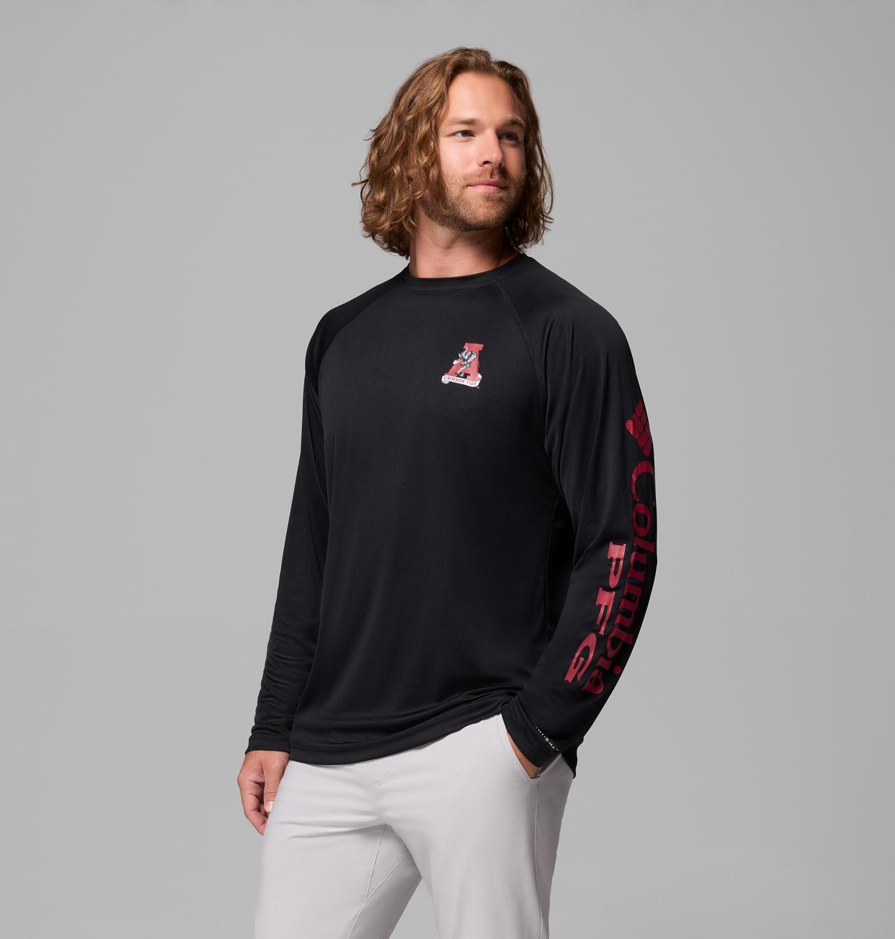 Men's Collegiate PFG Terminal Tackle Long Sleeve Shirt - Tall - Alabama 4