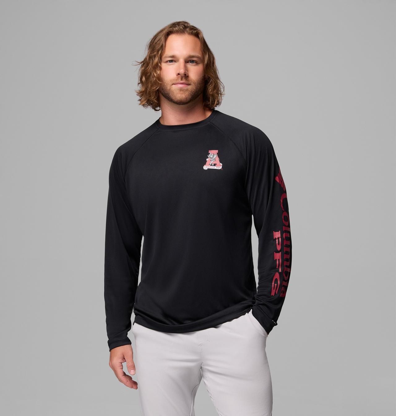 Men's Collegiate PFG Terminal Tackle Long Sleeve Shirt - Tall - Alabama 1