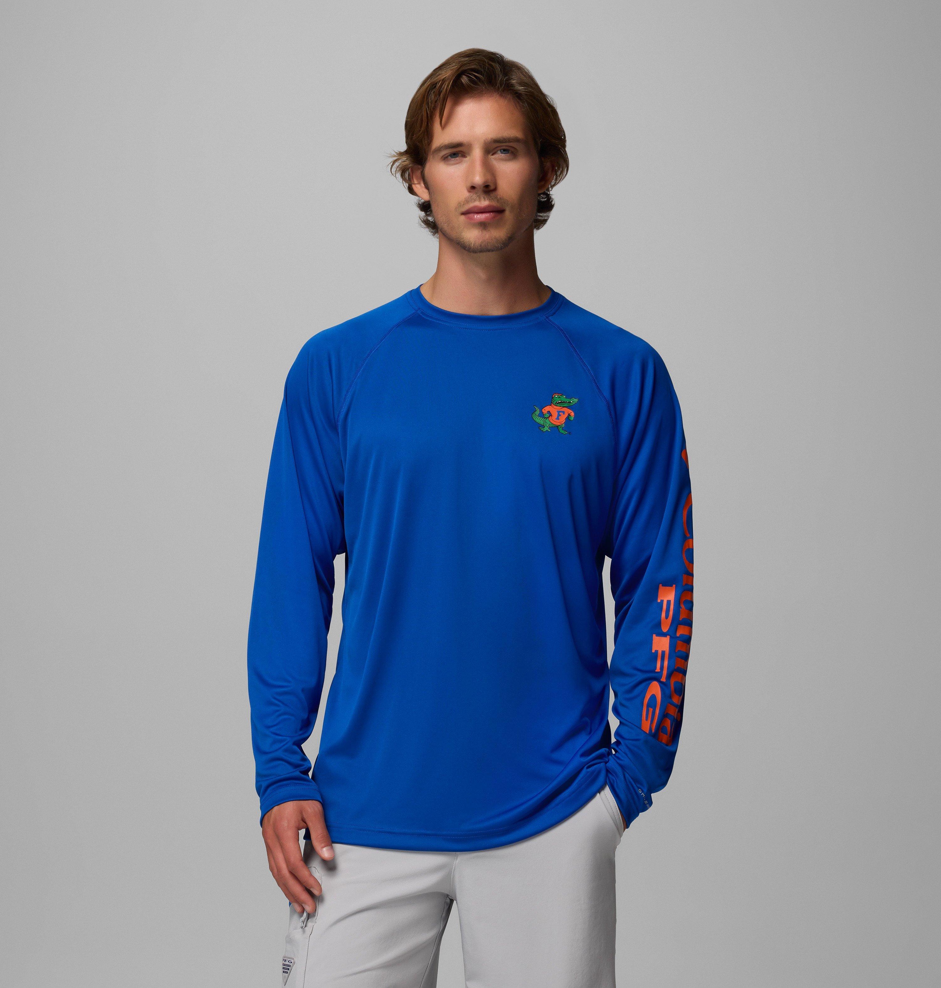Columbia Men's Collegiate PFG Terminal Tackle Long Sleeve Shirt - Tall - Florida-