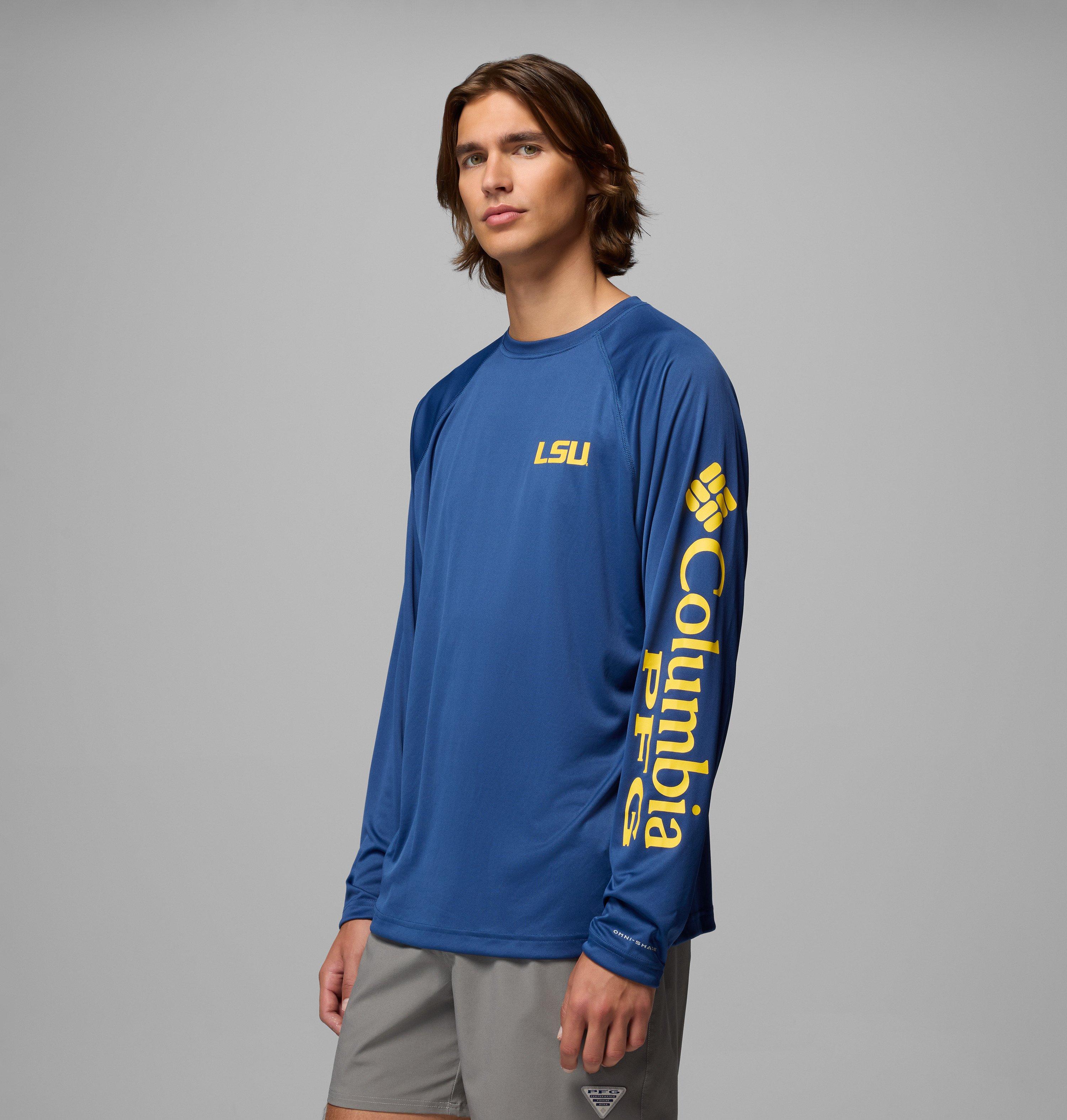 Men's Collegiate PFG Terminal Tackle Long Sleeve Shirt - Tall - LSU 4