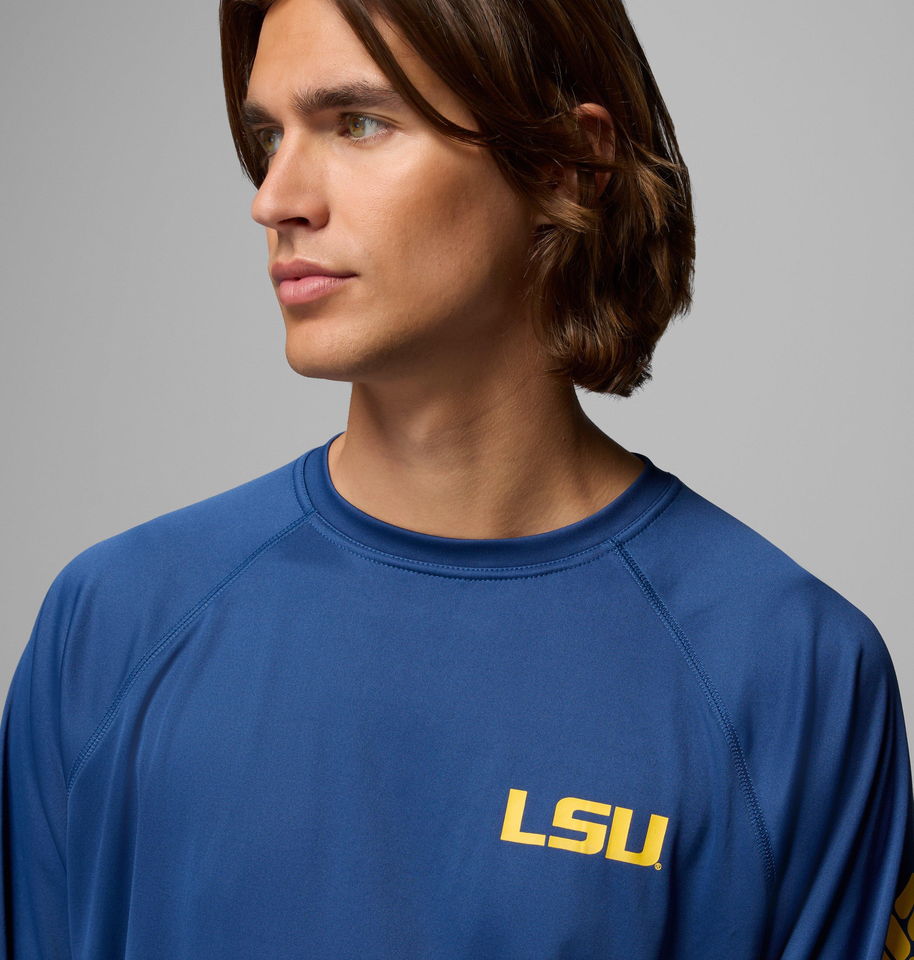 Men's Collegiate PFG Terminal Tackle Long Sleeve Shirt - Tall - LSU 5