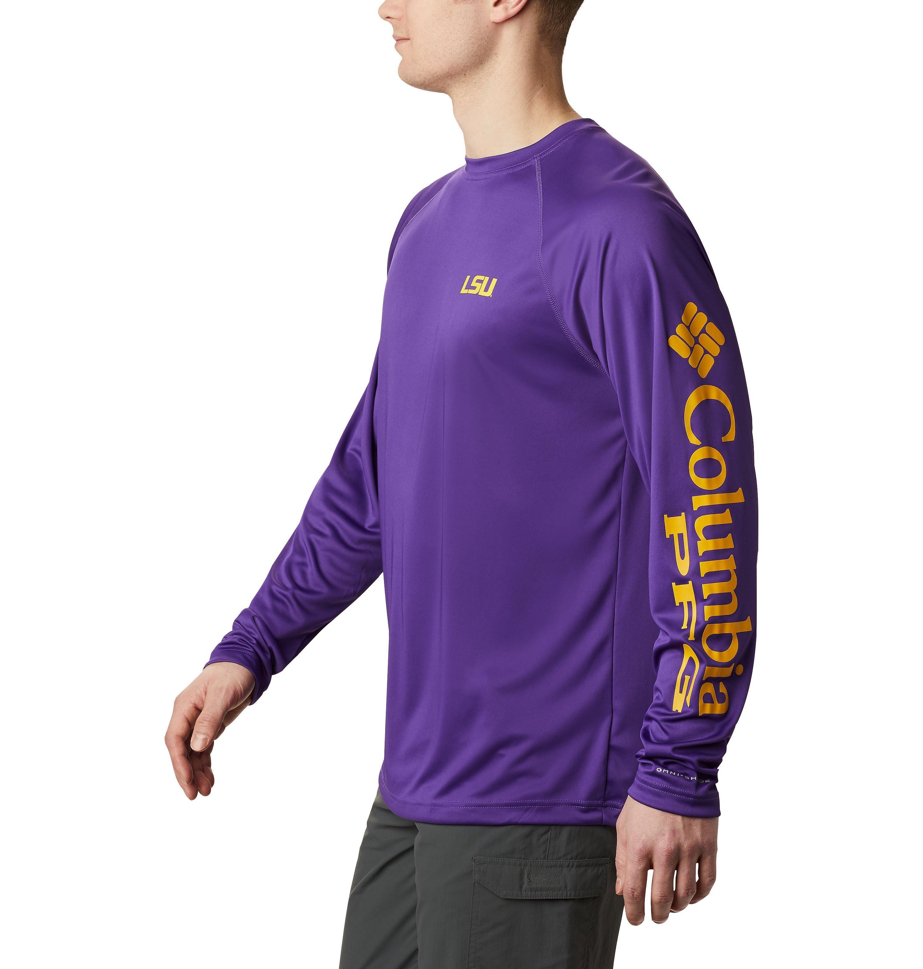 Men's Collegiate PFG Terminal Tackle Long Sleeve Shirt - Tall - LSU 3