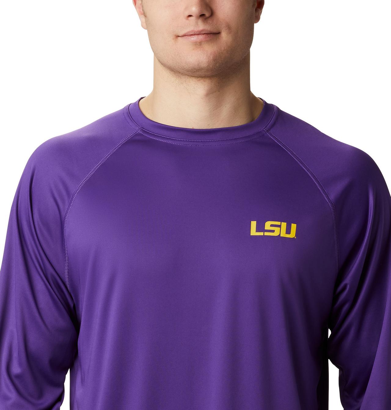 Men's Collegiate PFG Terminal Tackle™ Long Sleeve Shirt - Tall - LSU 4