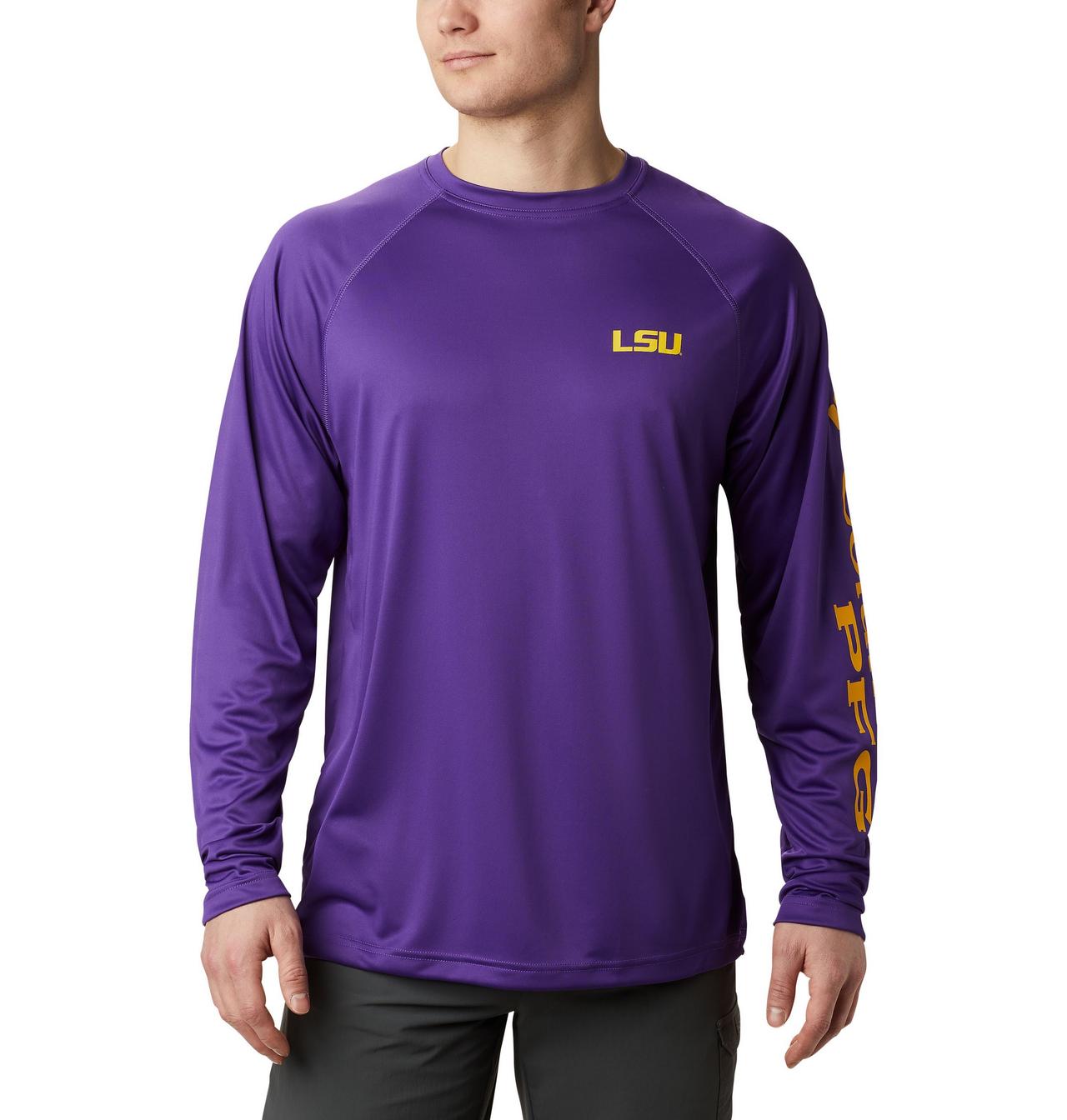 Men's Collegiate PFG Terminal Tackle™ Long Sleeve Shirt - Tall - LSU 1