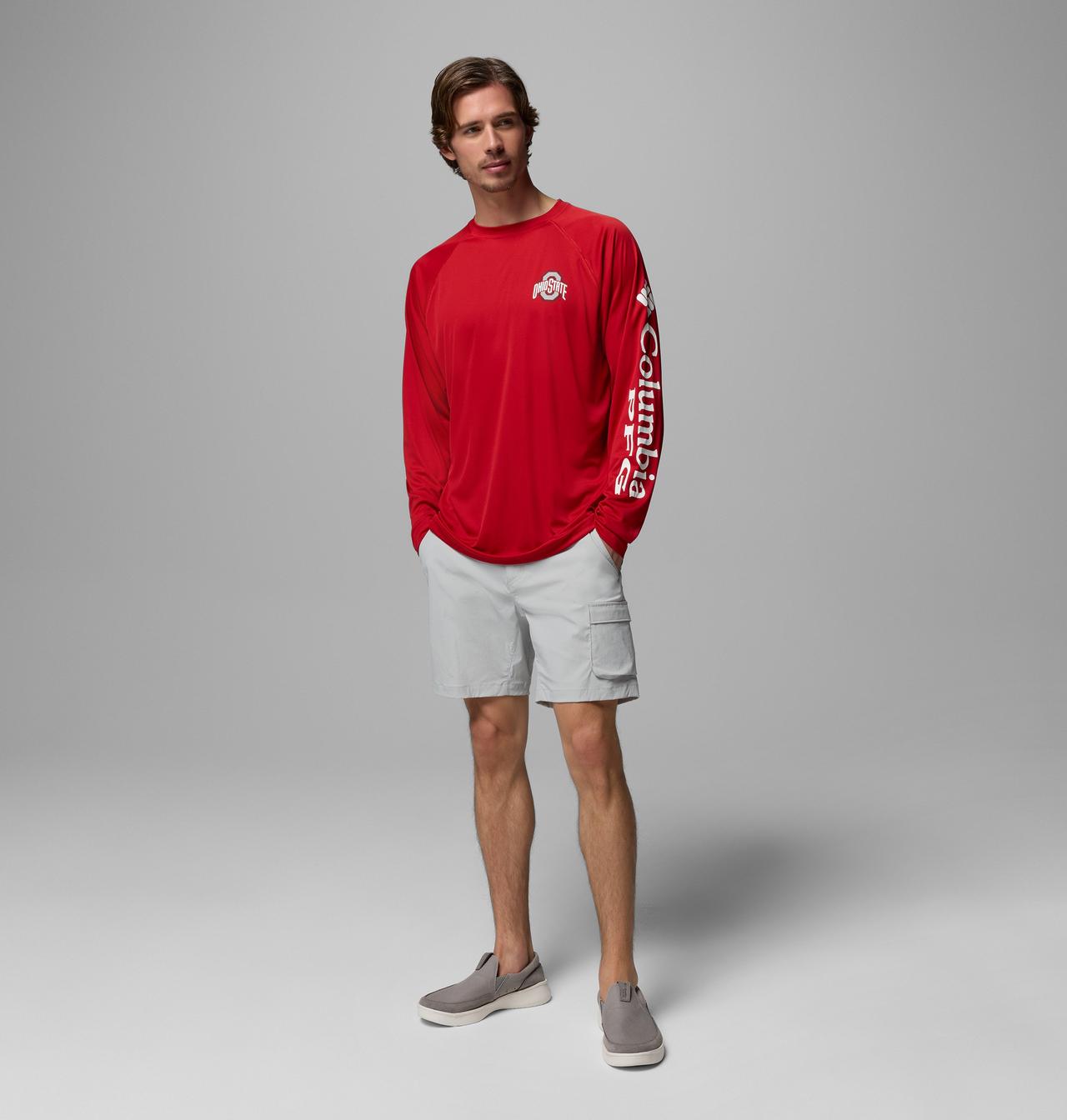 Men's Collegiate PFG Terminal Tackle Long Sleeve Shirt - Tall - Ohio State 2