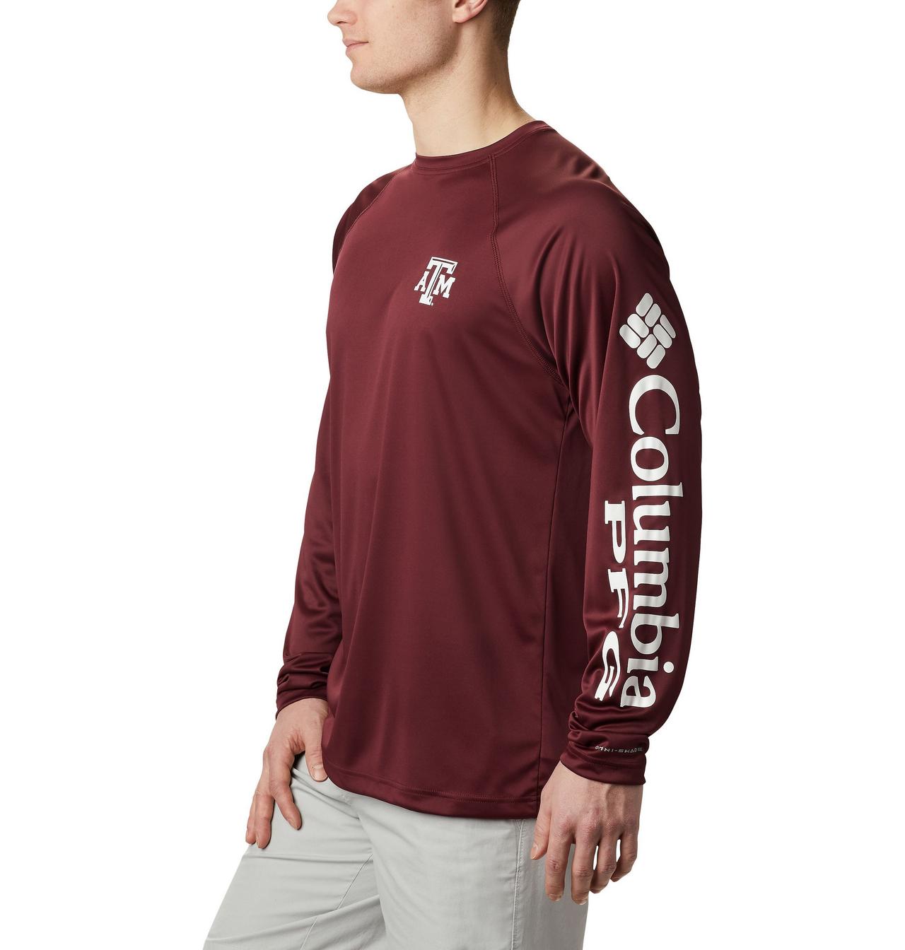 Men's Collegiate PFG Terminal Tackle™ Long Sleeve Shirt - Tall - Texas A&M 3