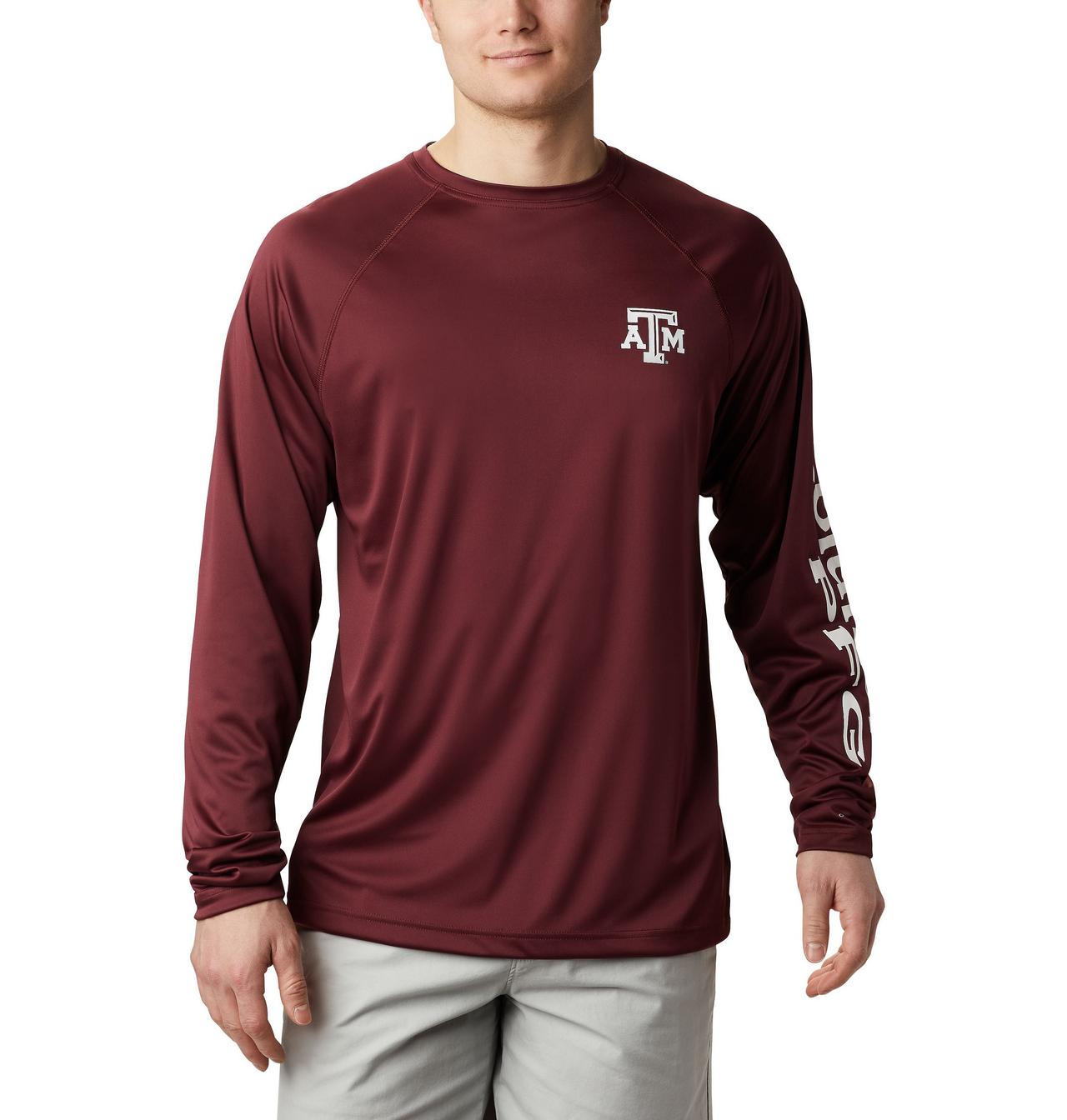 Men's Collegiate PFG Terminal Tackle™ Long Sleeve Shirt - Tall - Texas A&M 1