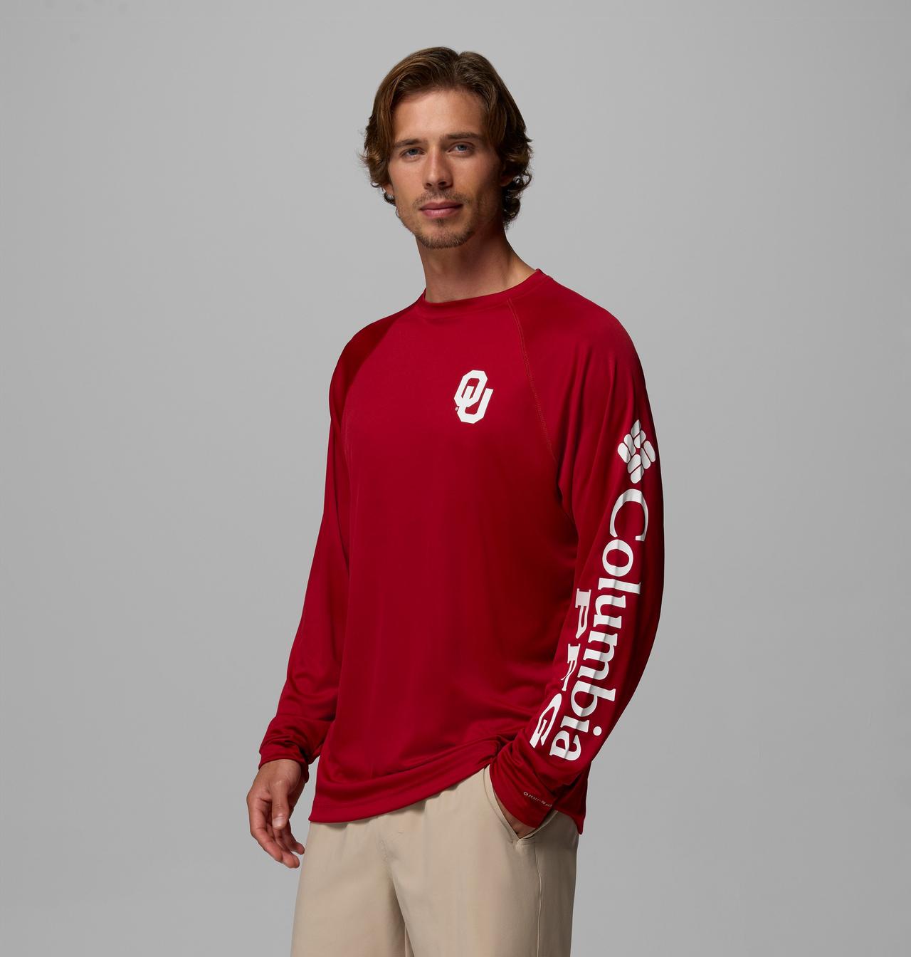 Men's Collegiate PFG Terminal Tackle Long Sleeve Shirt - Tall - Oklahoma 4