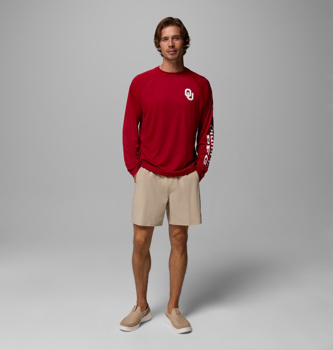 Men's Collegiate PFG Terminal Tackle Long Sleeve Shirt - Tall - Oklahoma 2