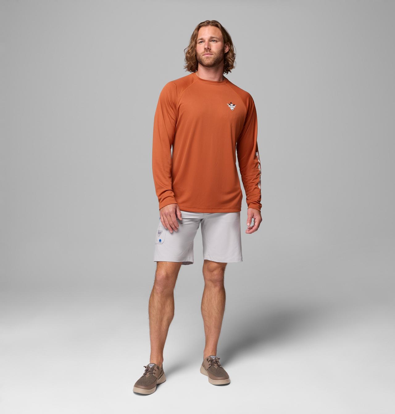 Men's Collegiate PFG Terminal Tackle™ Long Sleeve Shirt - Tall - Texas 2
