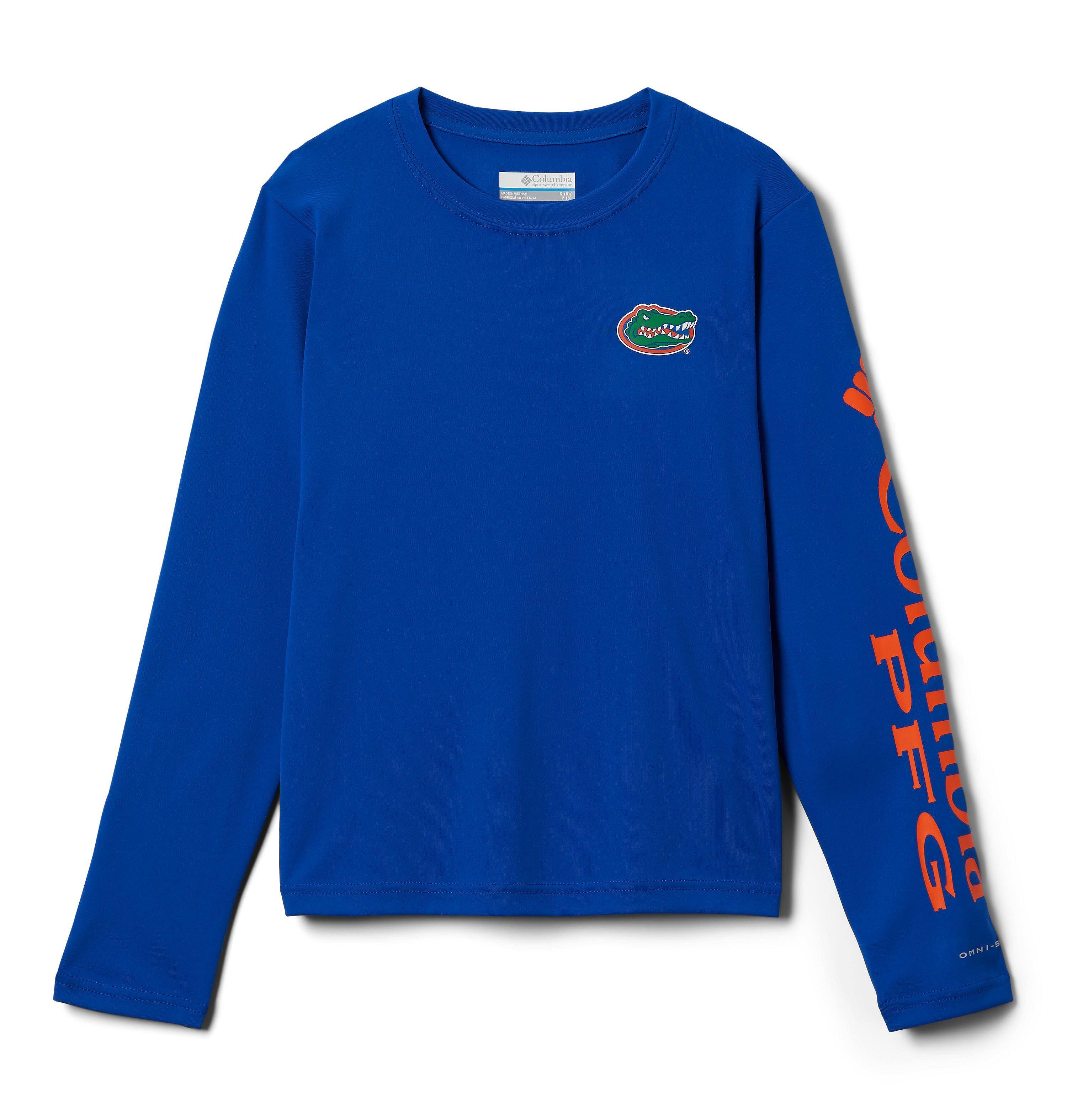 Columbia Kids' Collegiate PFG Terminal Tackle Long Sleeve Shirt - Florida-