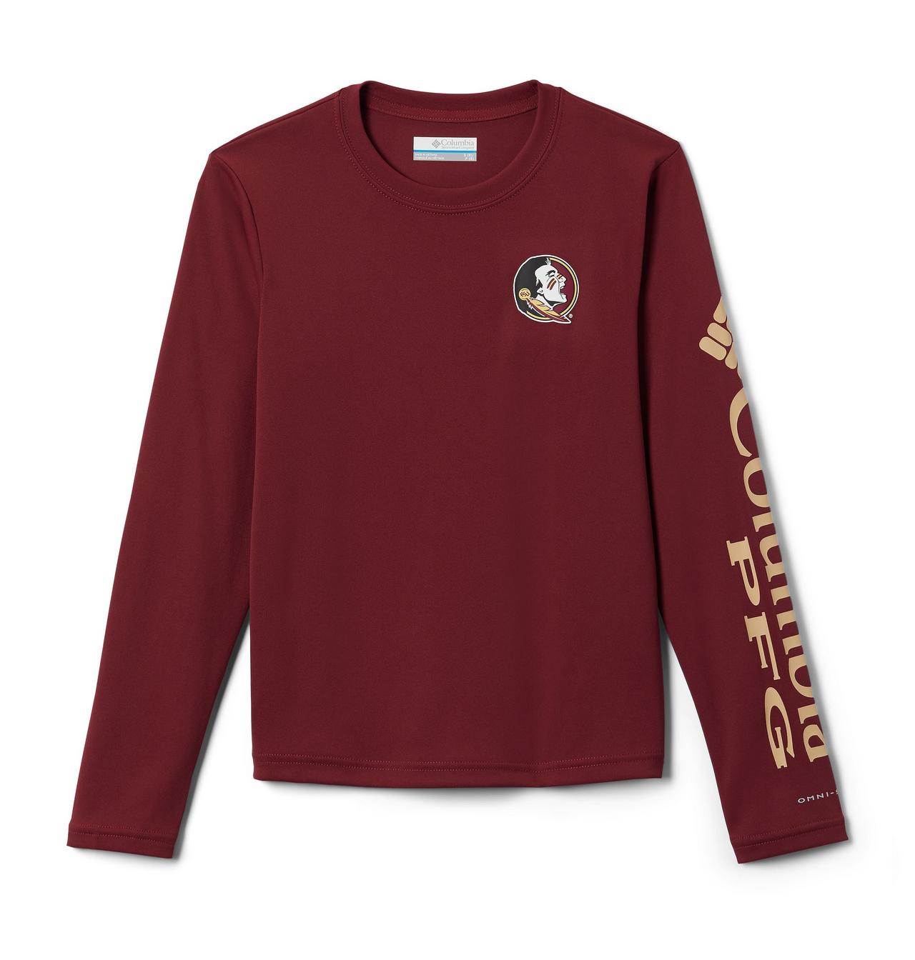 Kids' Collegiate PFG Terminal Tackle™ Long Sleeve Shirt - Florida State 1