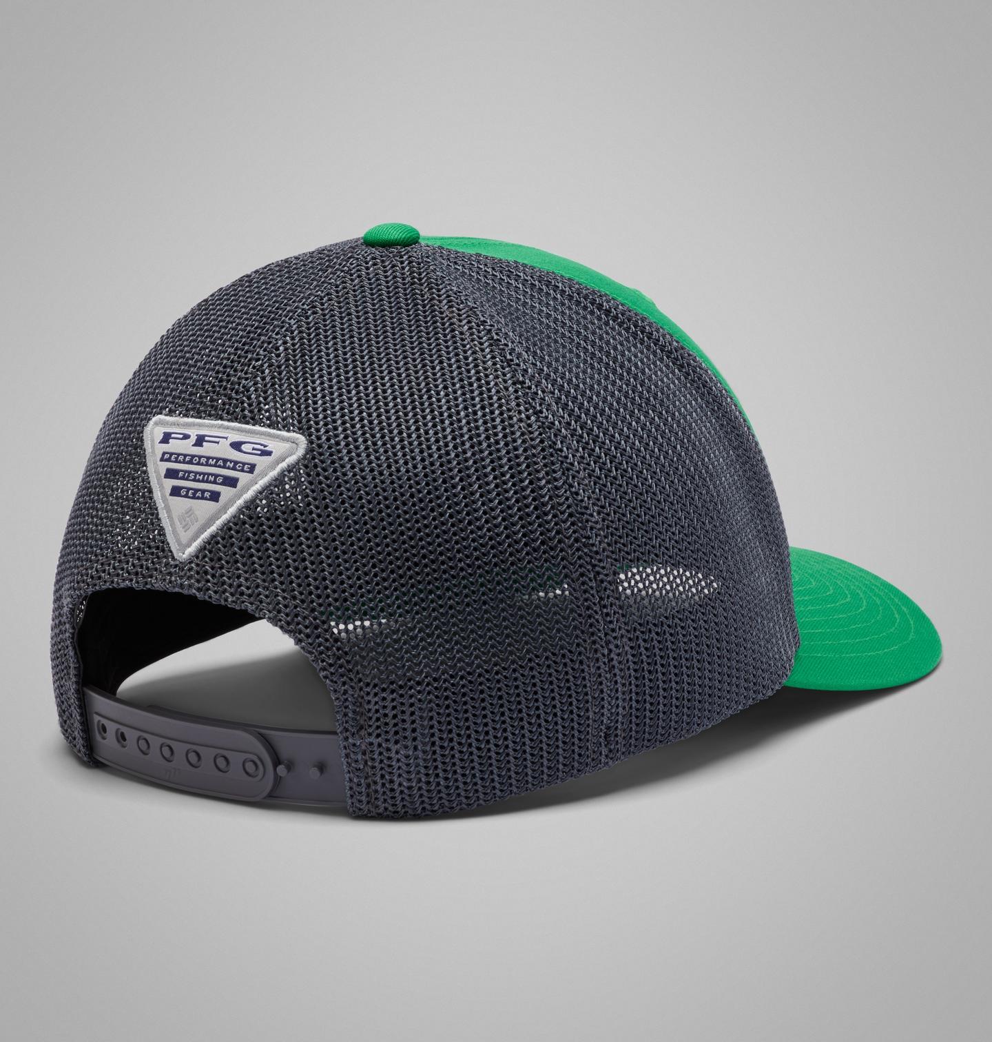Кепка Columbia PFG Mesh Snap Back Ball - Oregon, цвет: Зелёный / Графитовый — фото 2