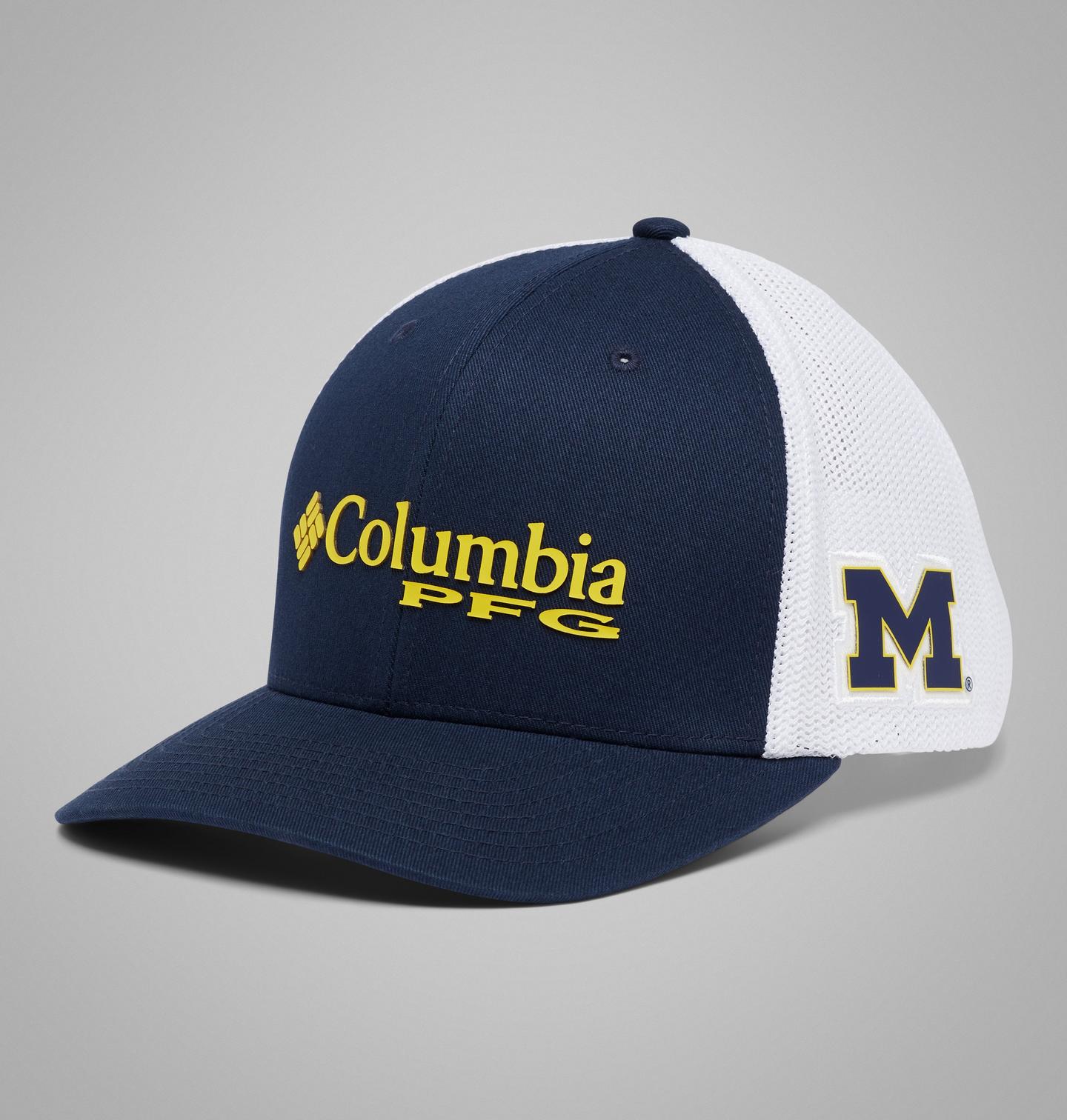 Кепка Columbia PFG Mesh Snap Back Ball - Michigan, цвет: Тёмно-синий — фото 1