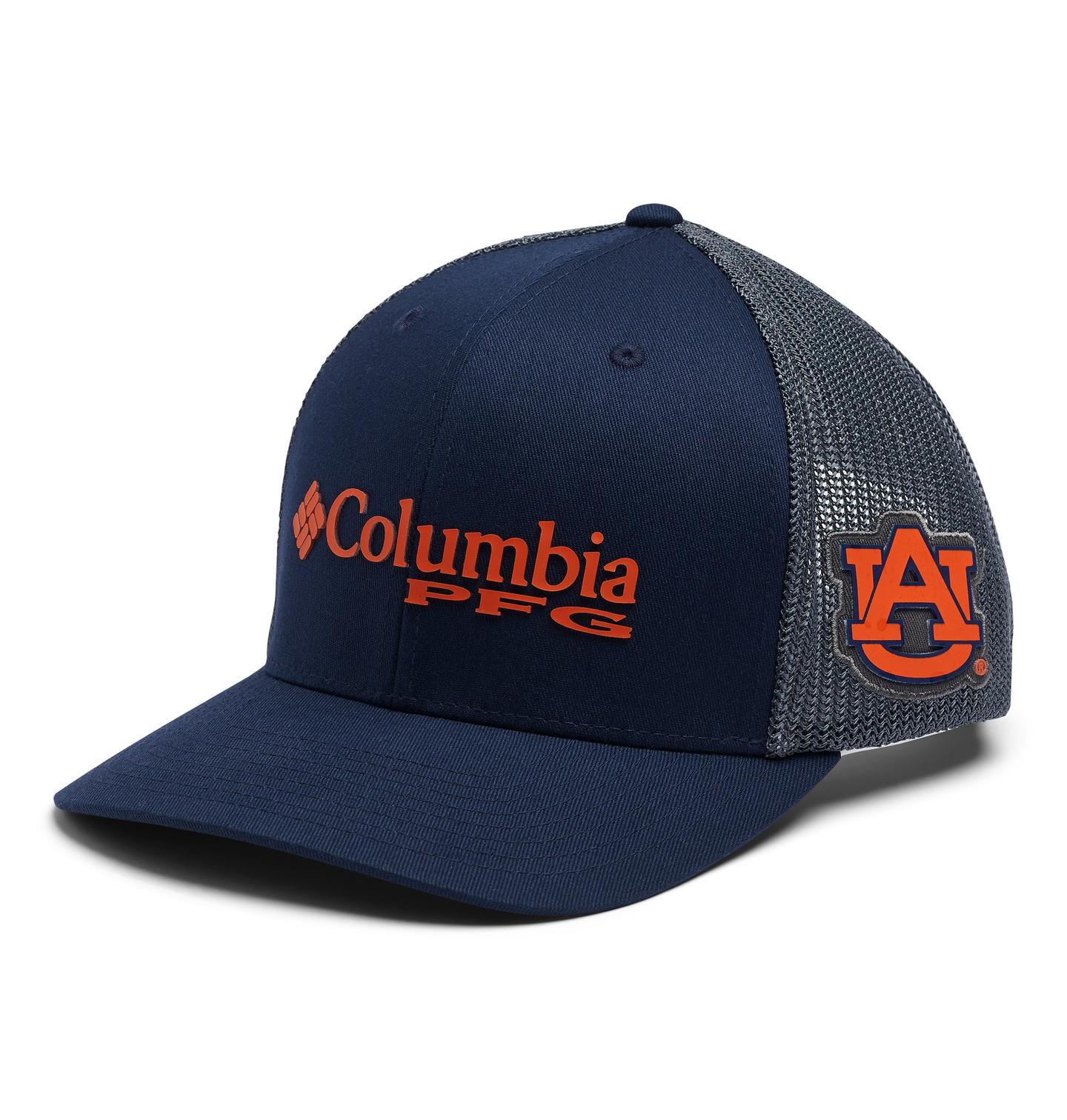 Кепка Columbia PFG Mesh Snap Back Ball - Auburn, цвет: Тёмно-синий / Графитовый — фото 1