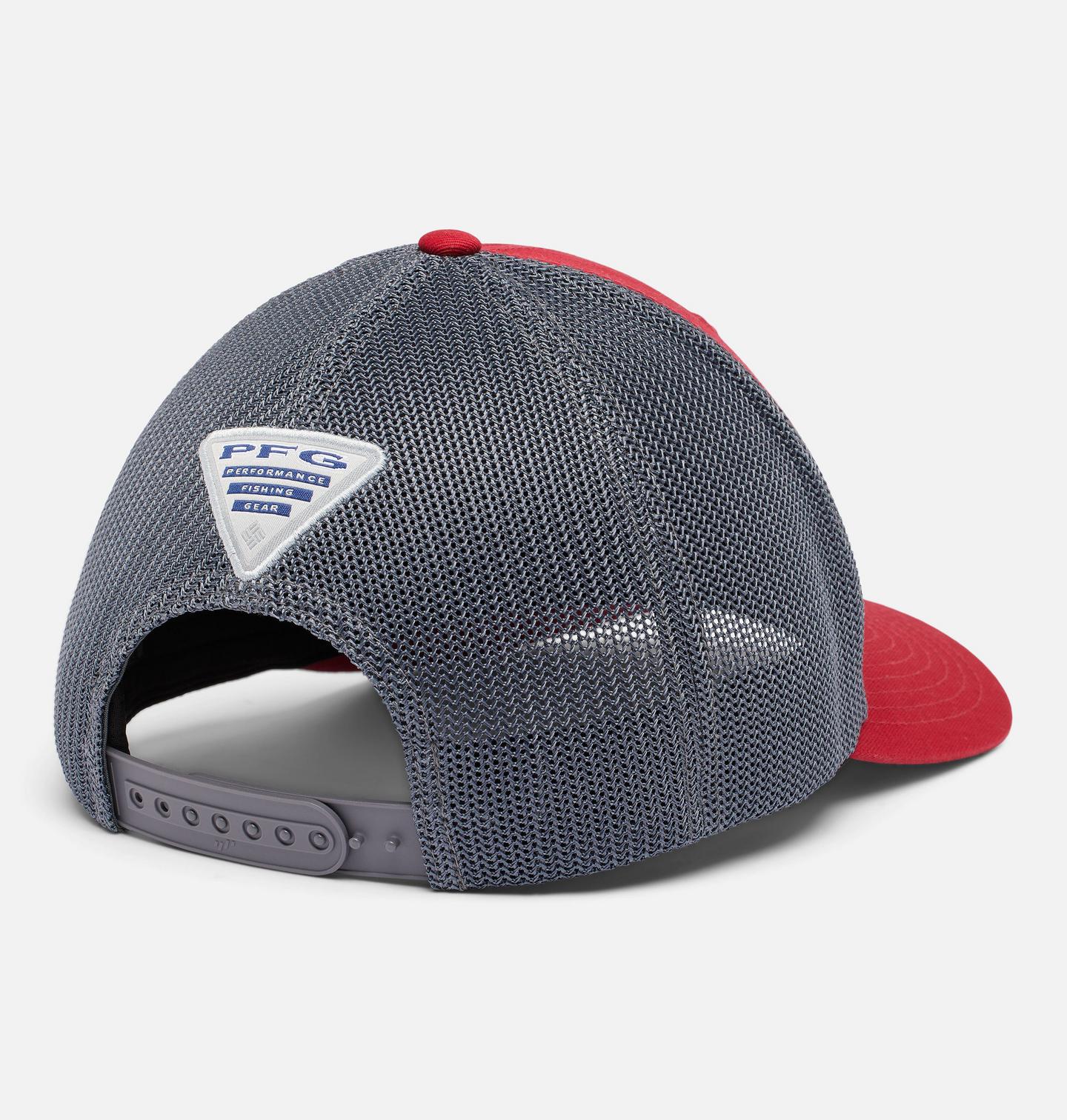 Кепка Columbia PFG Mesh Snap Back Ball - Oklahoma, цвет: Красный / Графитовый — фото 2