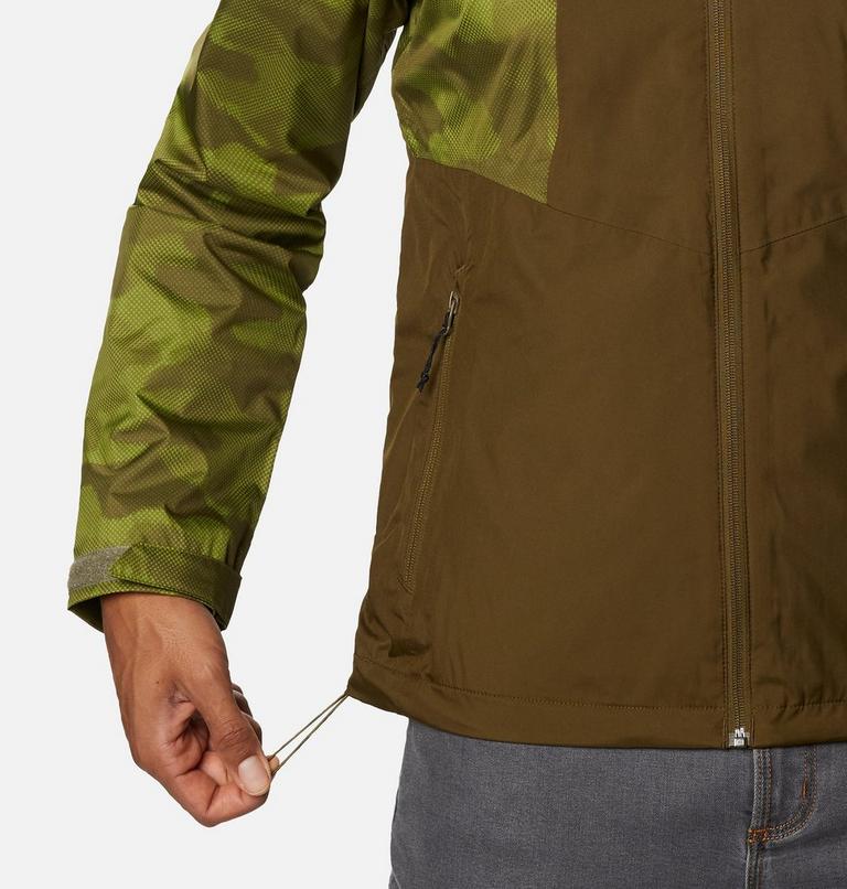 Men's Inner Limits II Waterproof  Jacket - 2023 COLLECTION, Color: New Olive, Matcha Spotted Camo, image 6
