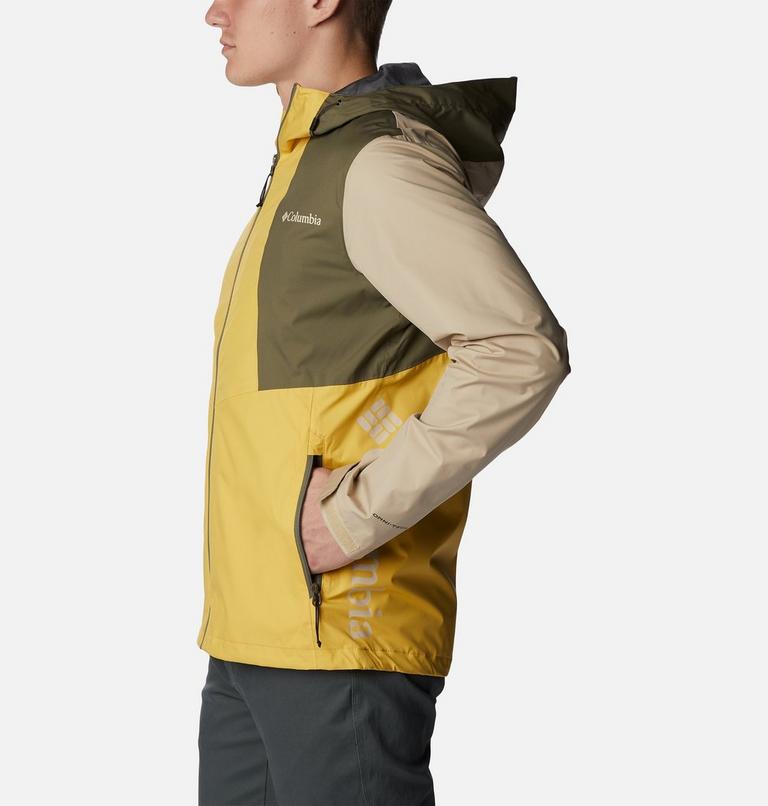 Men's Inner Limits II Waterproof  Jacket - 2023 COLLECTION, Color: Golden Nugget, Stone Grn, Ancient Fossil, image 3