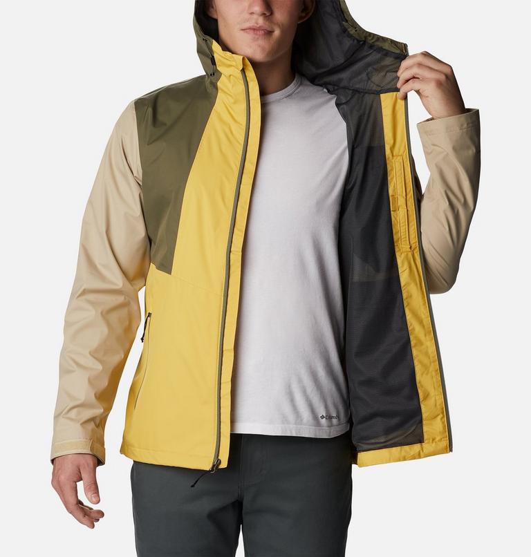 Men's Inner Limits II Waterproof  Jacket - 2023 COLLECTION, Color: Golden Nugget, Stone Grn, Ancient Fossil, image 5