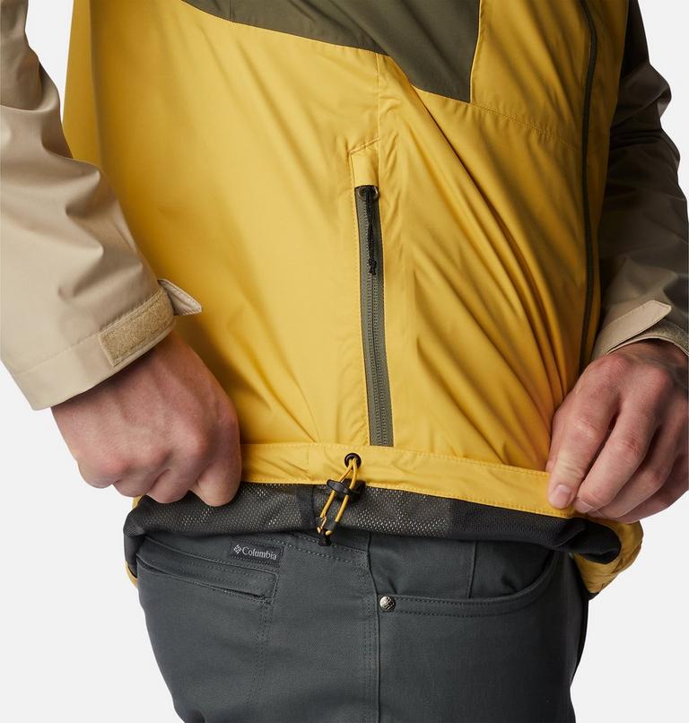 Men's Inner Limits II Waterproof  Jacket - 2023 COLLECTION, Color: Golden Nugget, Stone Grn, Ancient Fossil, image 6