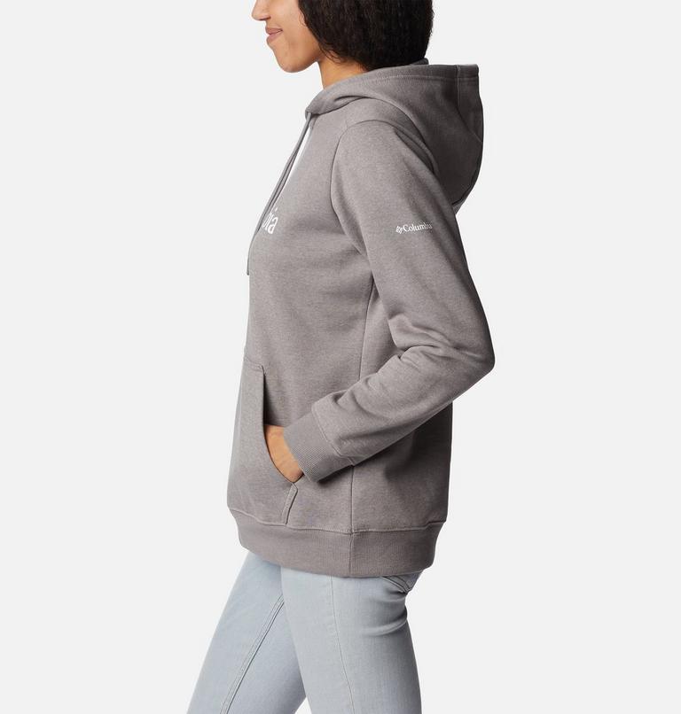 Women's Columbia Logo Hoodie, Color: Light Grey Heather, image 3