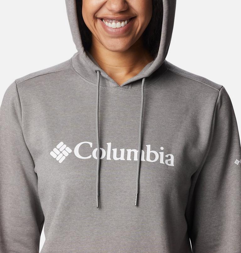 Women's Columbia Logo Hoodie, Color: Light Grey Heather, image 4