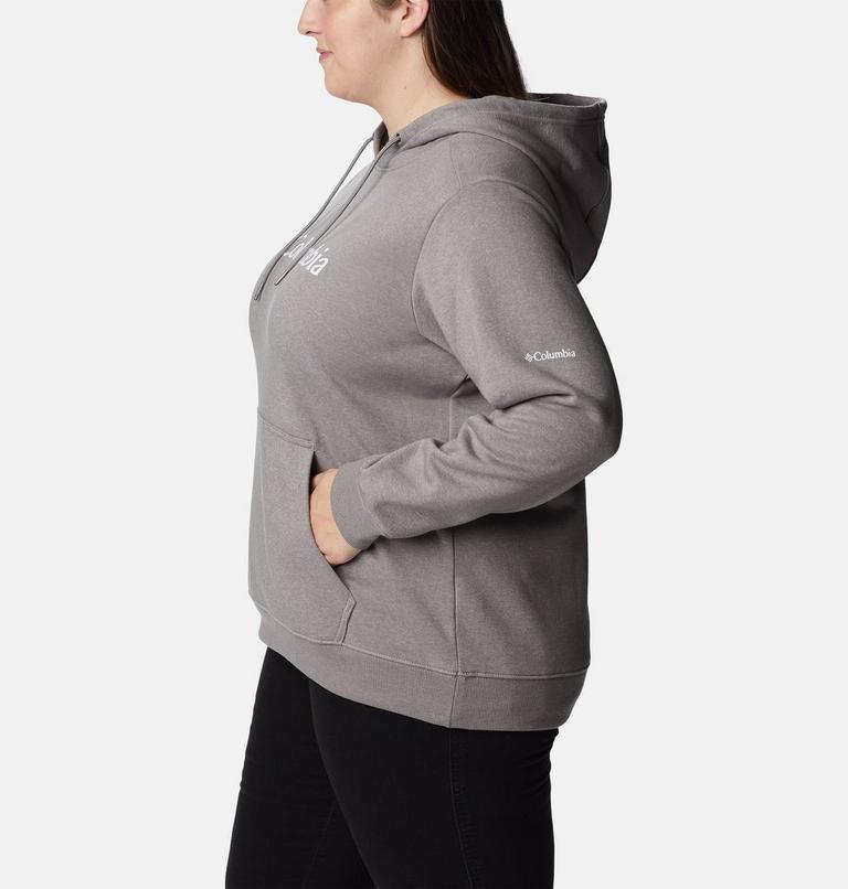 Women's Columbia Logo Hoodie - Plus Size, Color: Light Grey Heather, image 3