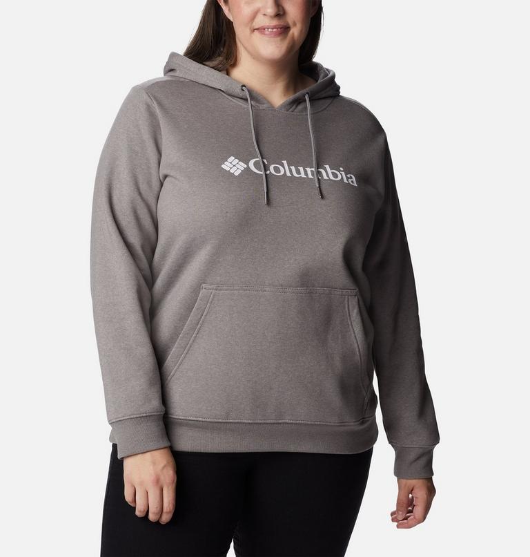 Women's Columbia Logo Hoodie - Plus Size, Color: Light Grey Heather, image 5