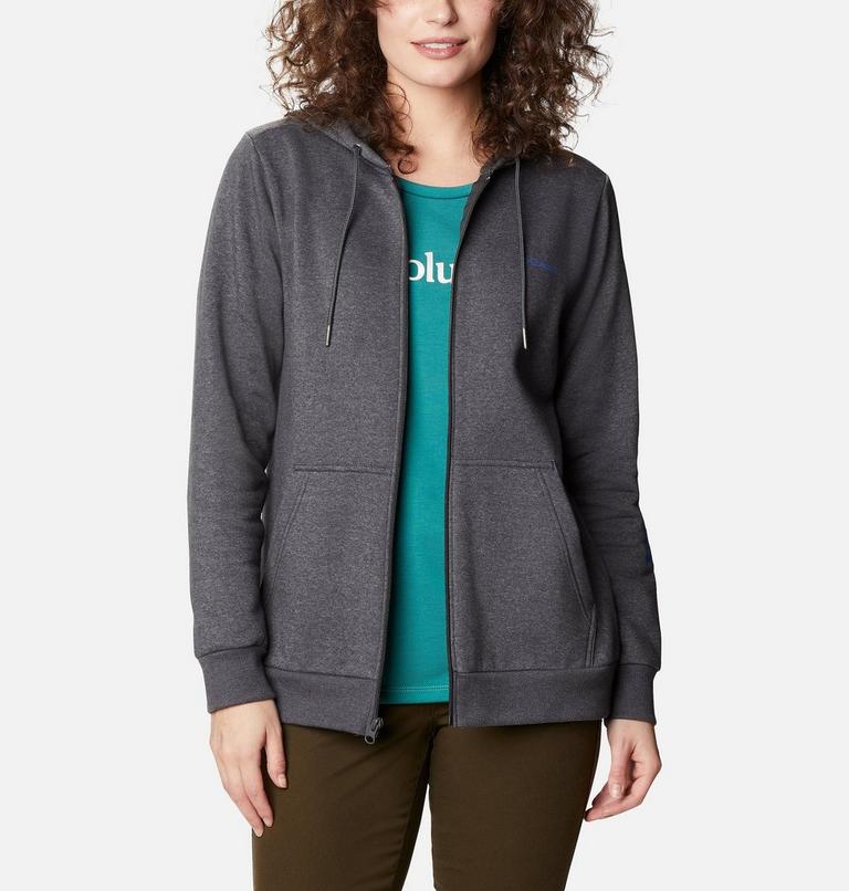 Columbia Women's Logo Hoodie - Pullover Fleece Hoodie With Kangaroo Pocket & Adjustable Hood