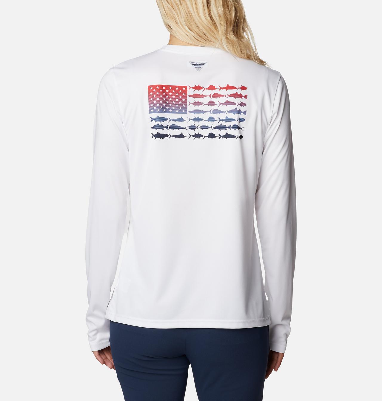 Women's Tidal Tee™ PFG Fish Flag Long Sleeve Shirt 1