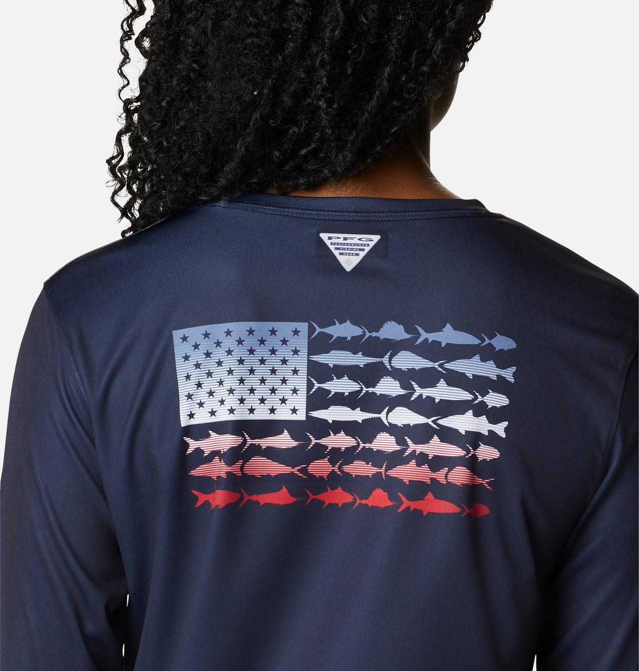 Tidal Tee™ PFG Fish Flag LS | 462 | L 5
